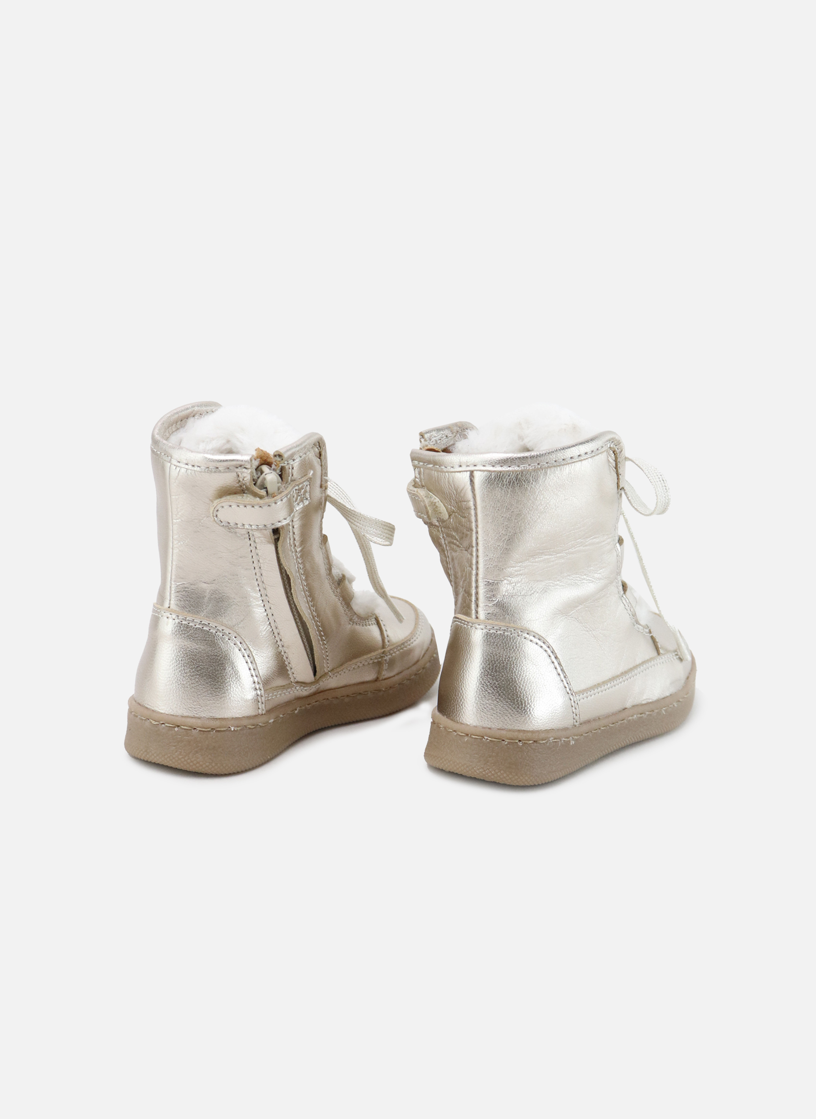 Bottines Bottes en cuir 35015AK-METALCRIS-SILK Oro fille or et bronze Eli 1957 Bottines Bottes en cuir 35015AK-METALCRIS-SILK Oro fille or et bronze Or