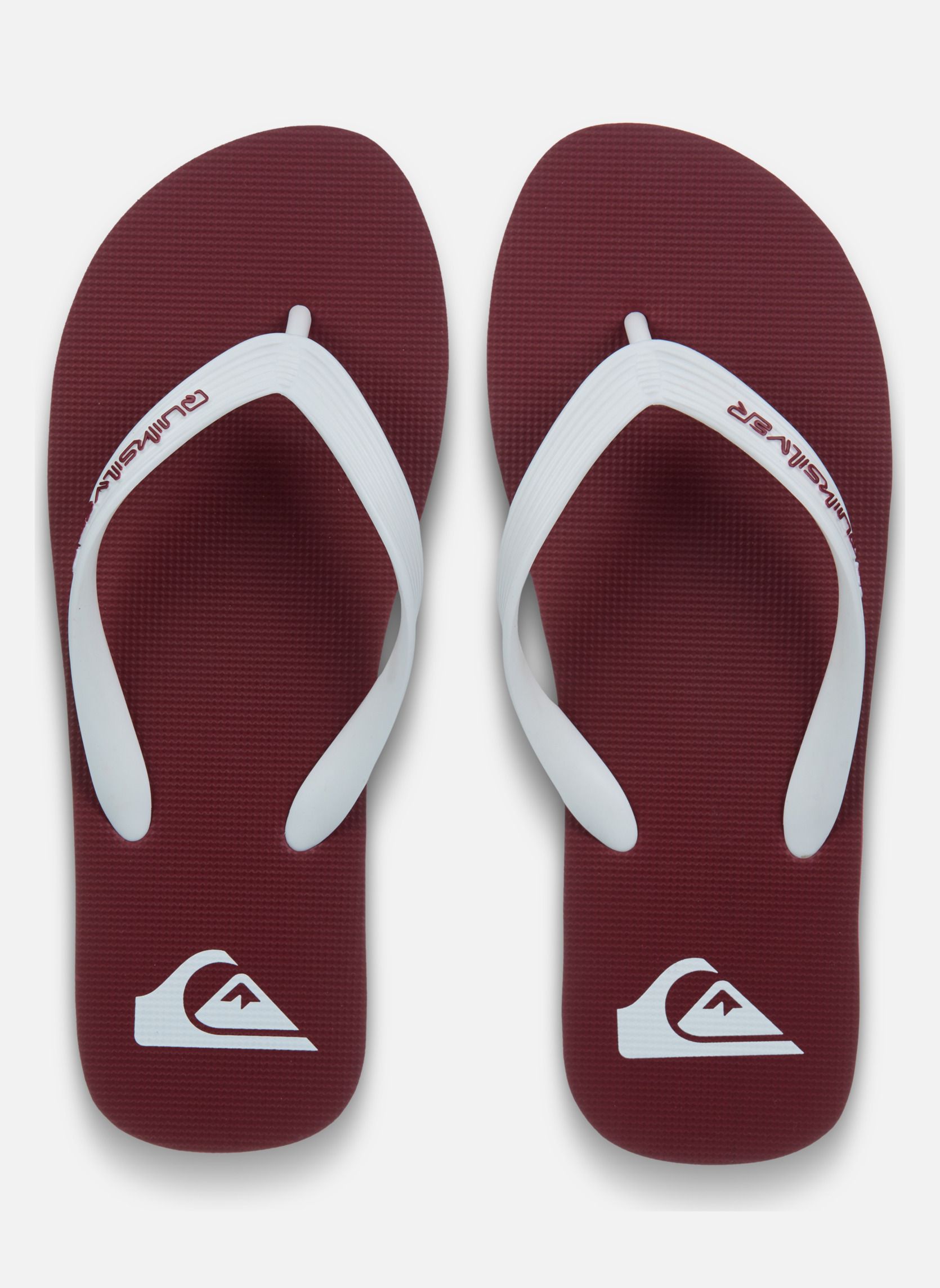 Tongs Molokai Core homme rouge Quiksilver Tongs Molokai Core homme rouge Rouge
