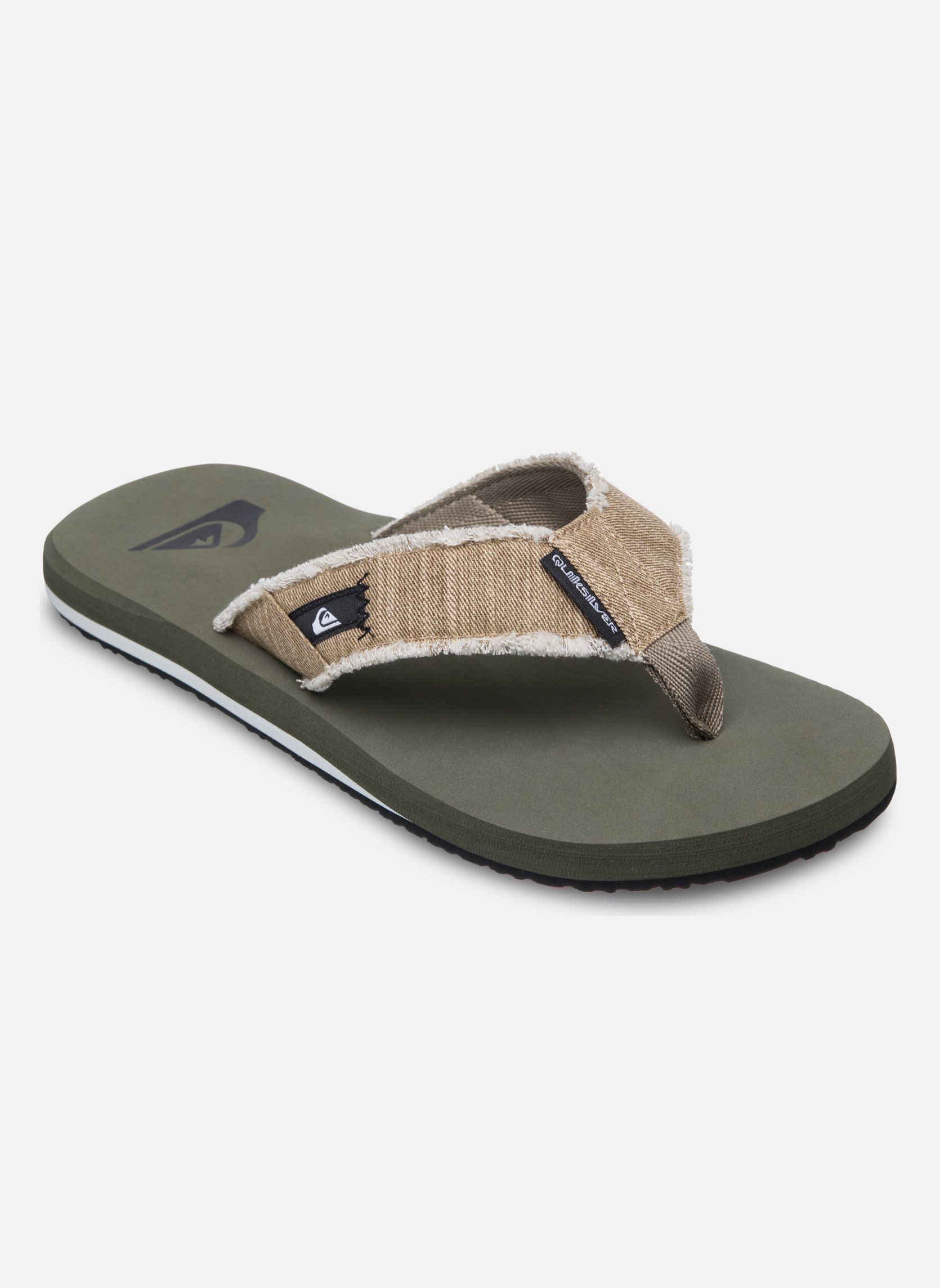 Tongs Monkey Abyss homme vert Quiksilver Tongs Monkey Abyss homme vert Vert olive