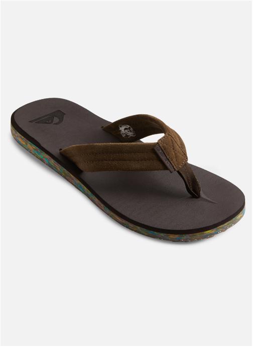 Quiksilver Tongs Carver Suede Recycled homme marron