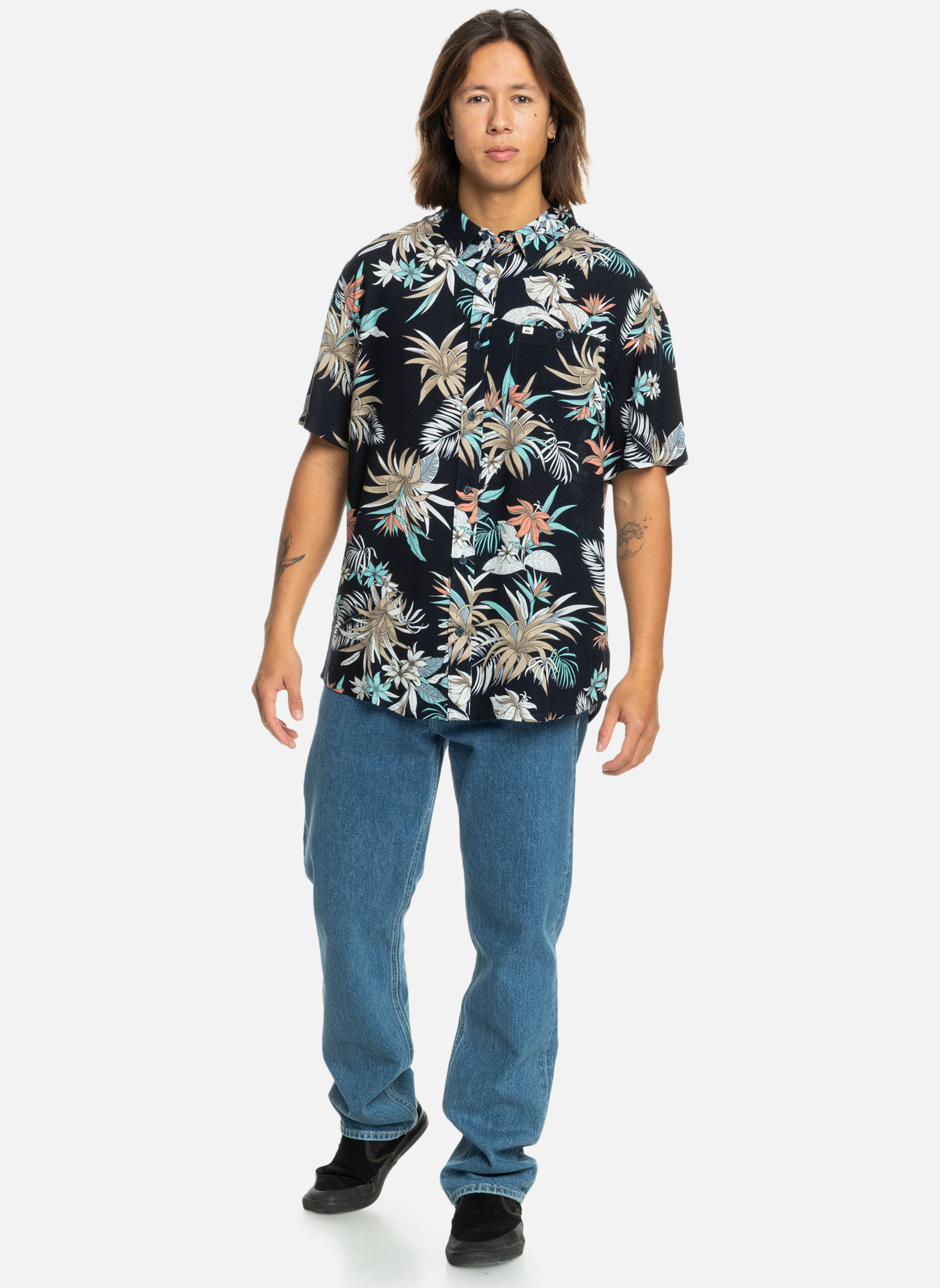 T-shirt Avirex Homme XXL Noir - Col Rond, Manches Courtes, Occasion En Très Bon état. Style Décontracté Et Logo Aigle Emblématique.