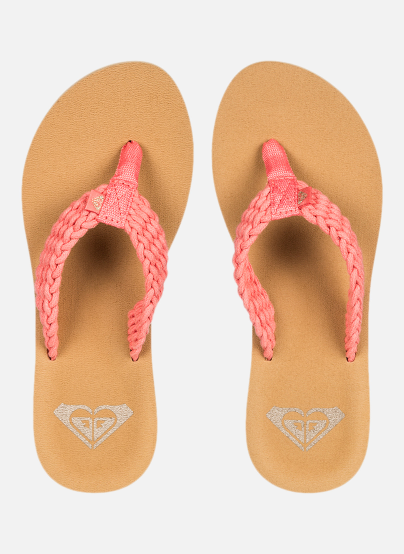 Tongs Porto femme rose Roxy Tongs Porto femme rose Rose