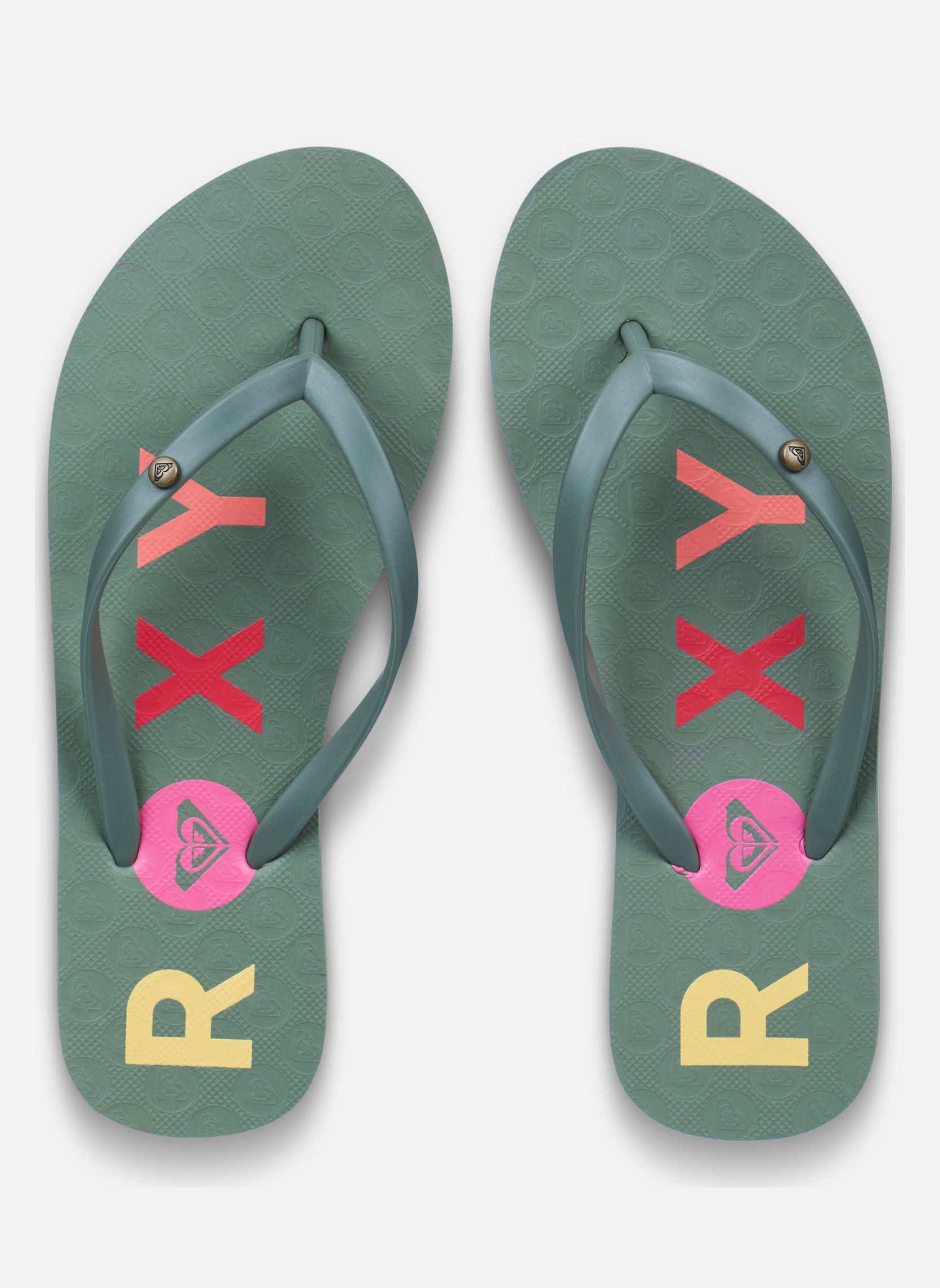 Tongs Sandy femme vert Roxy Tongs Sandy femme vert Vert