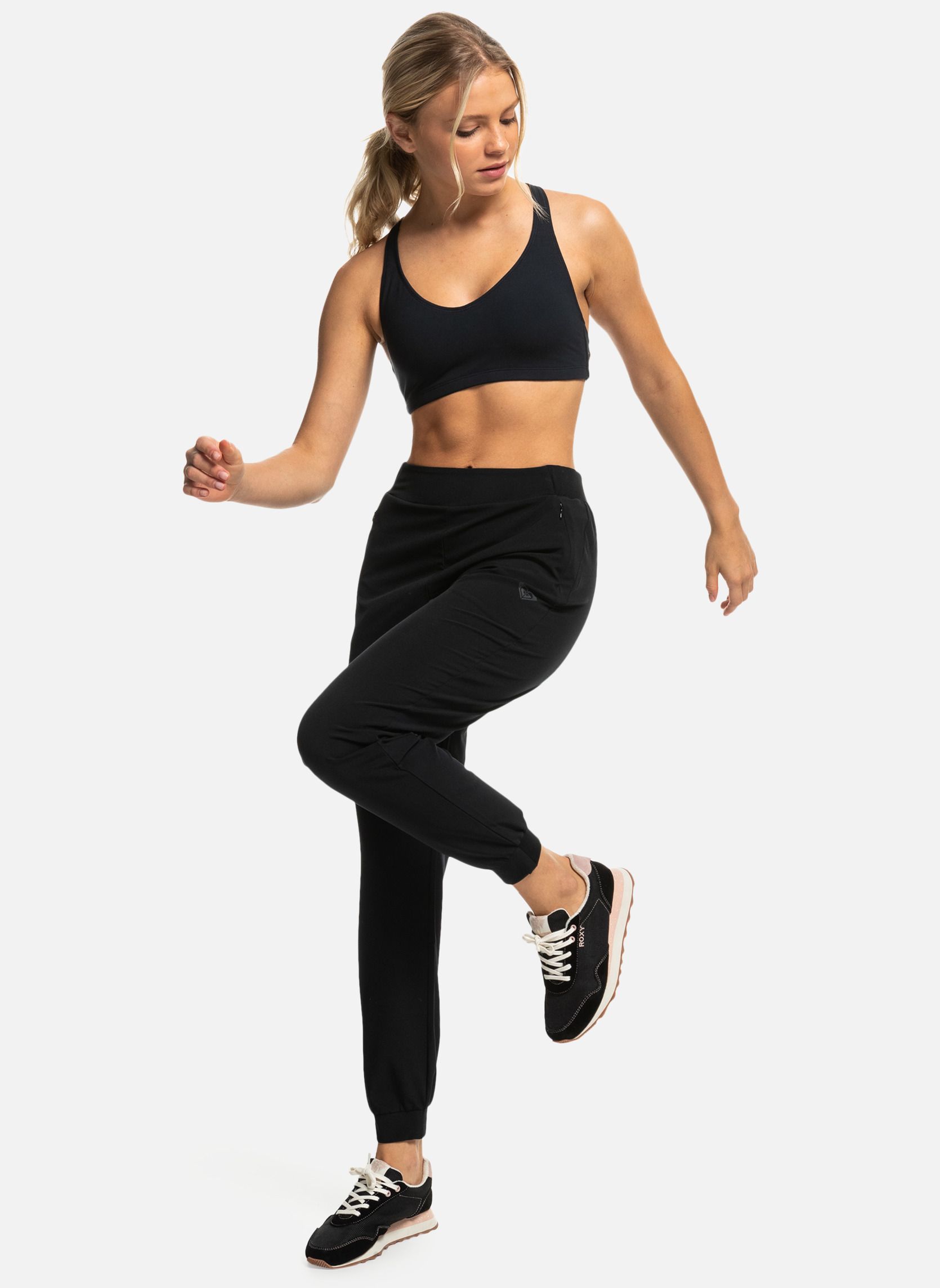Brassières Brassière de sport HEART INTO IT femme noir Roxy Brassières Brassière de sport HEART INTO IT femme noir Noir