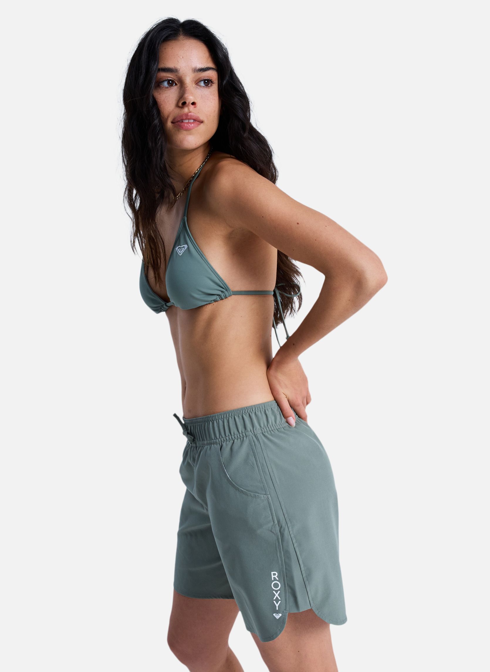Bas de maillot shorty Roxy Wave 7 femme vert Roxy Bas de maillot shorty Roxy Wave 7 femme vert Vert