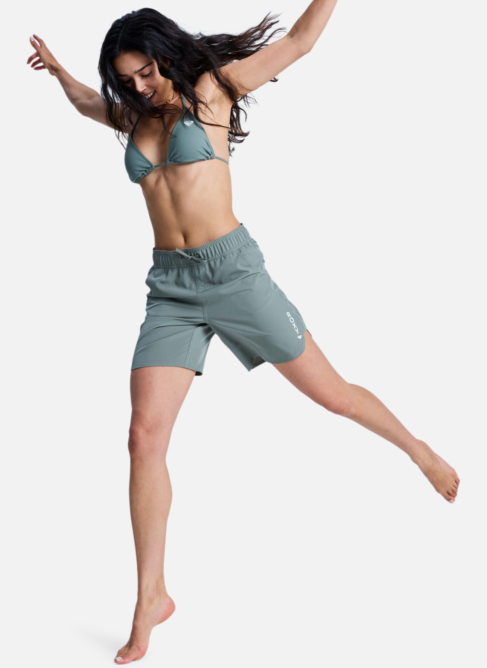 Bas de maillot shorty Roxy Wave 7 femme vert Roxy Bas de maillot shorty Roxy Wave 7 femme vert Vert