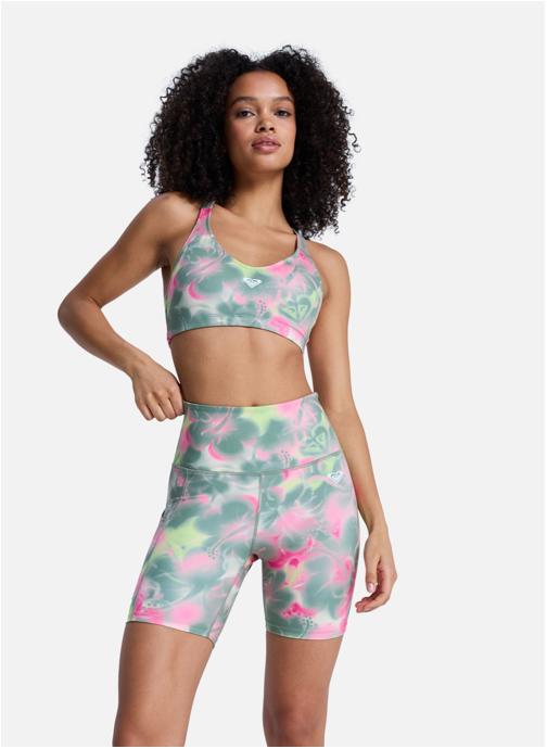 Roxy Shorts Short Biker de sport HEART INTO IT BIKER PT. femme vert