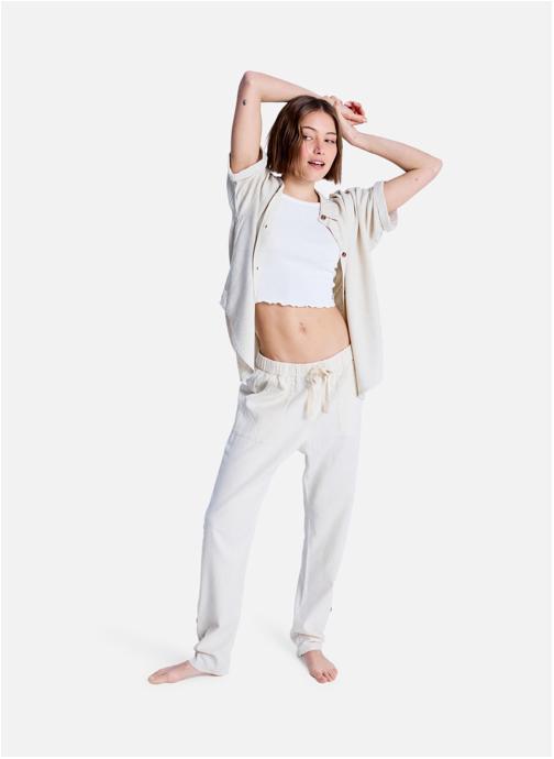 Roxy Pantalons droit On The Seashore femme beige