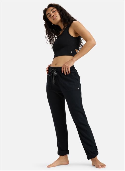 Roxy Pantalons droit On The Seashore femme noir