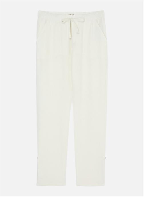 Roxy Pantalons droit On The Seashore femme blanc