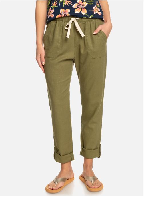 Roxy Pantalons droit On The Seashore femme vert