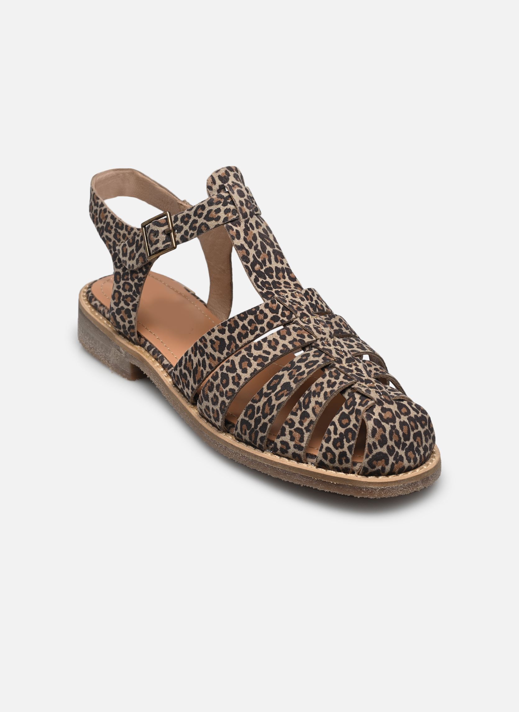 Flache Sandalen Kimal - sandales damen beige Georgia Rose Flache Sandalen Kimal - sandales damen beige LÉOPARD