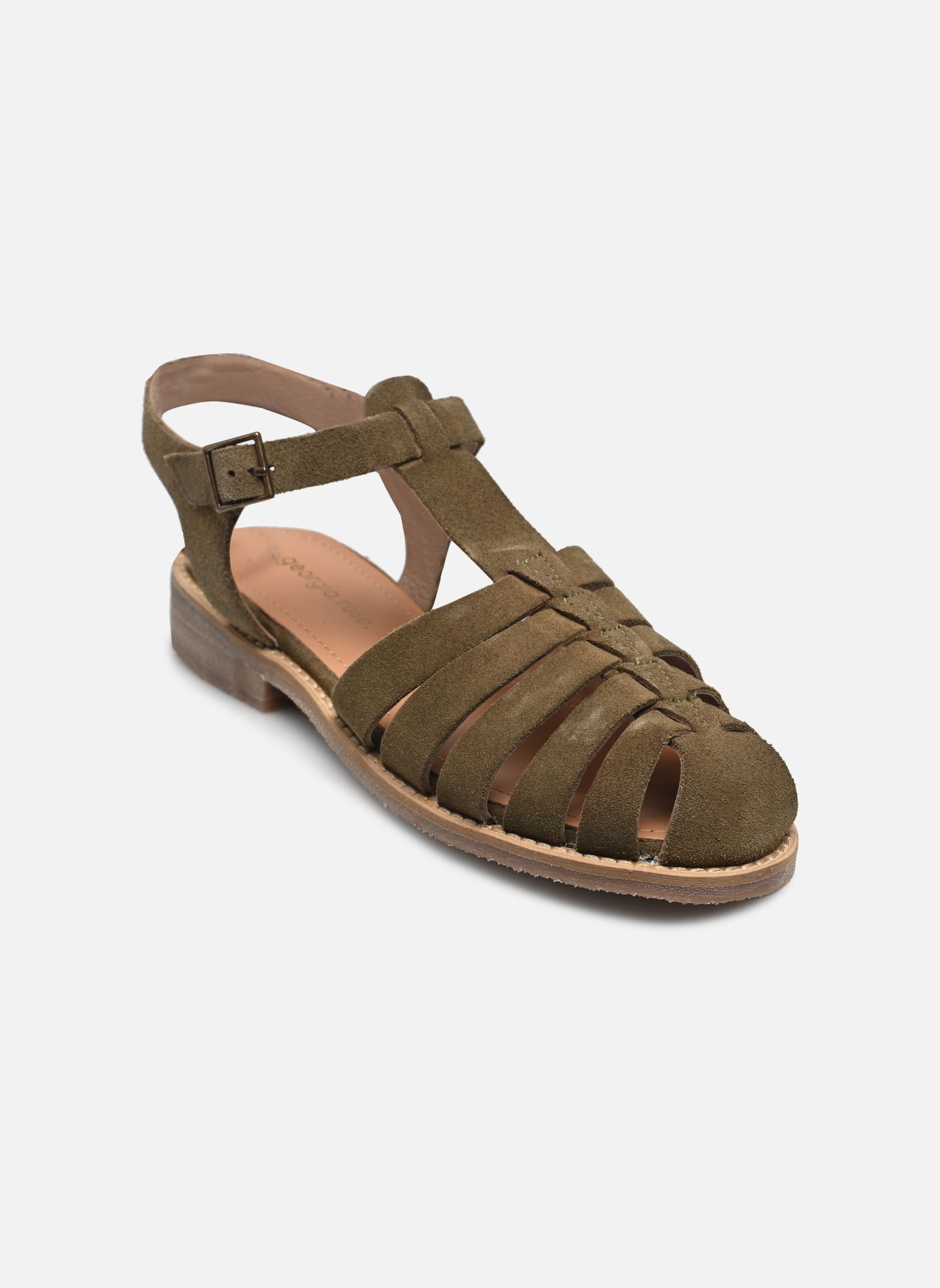 Platte sandalen Kimal - sandales dames groen Georgia Rose Platte sandalen Kimal - sandales dames groen KAKI