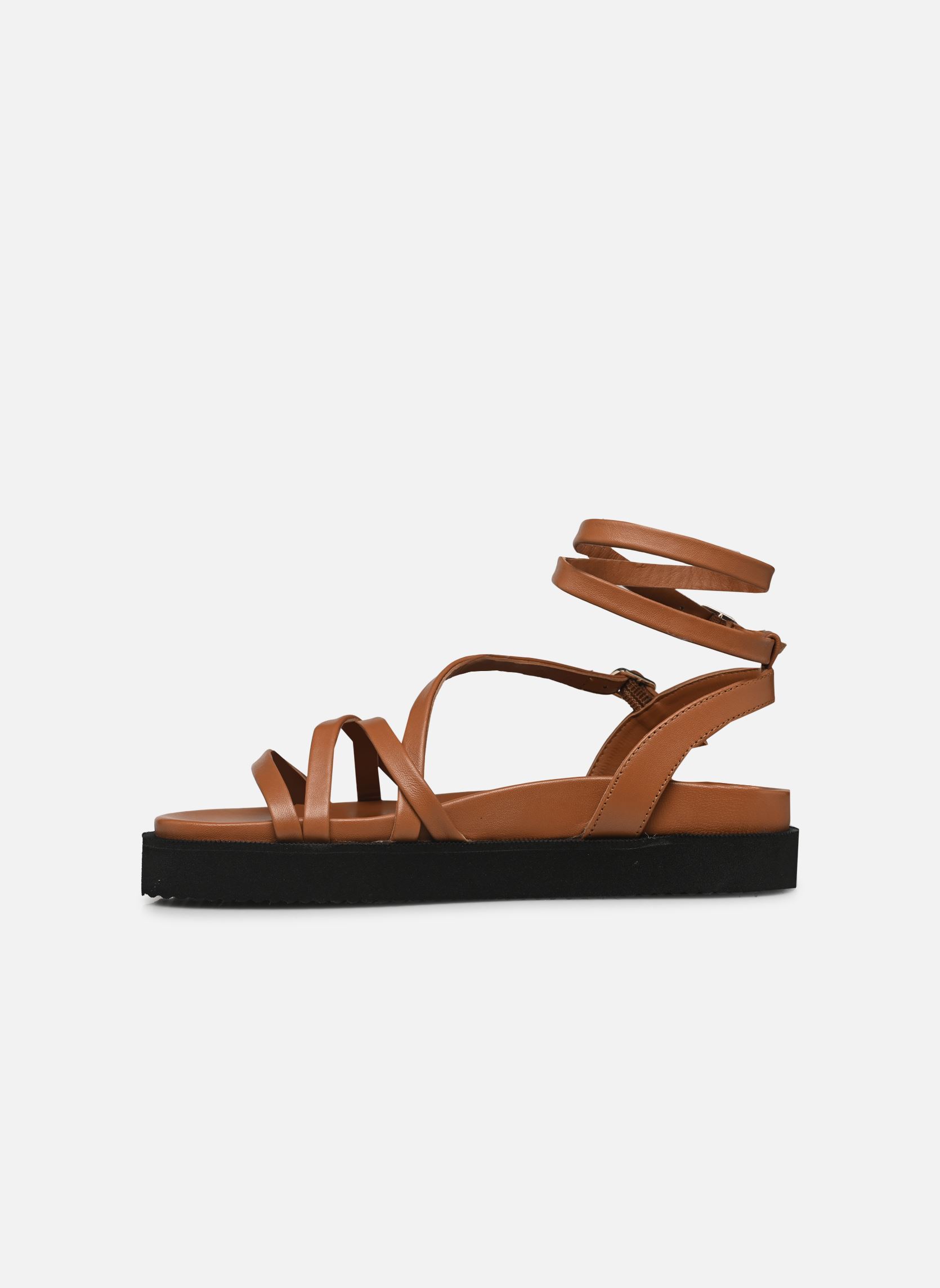 Platte sandalen Keli - sandales dames bruin Georgia Rose Platte sandalen Keli - sandales dames bruin COGNAC