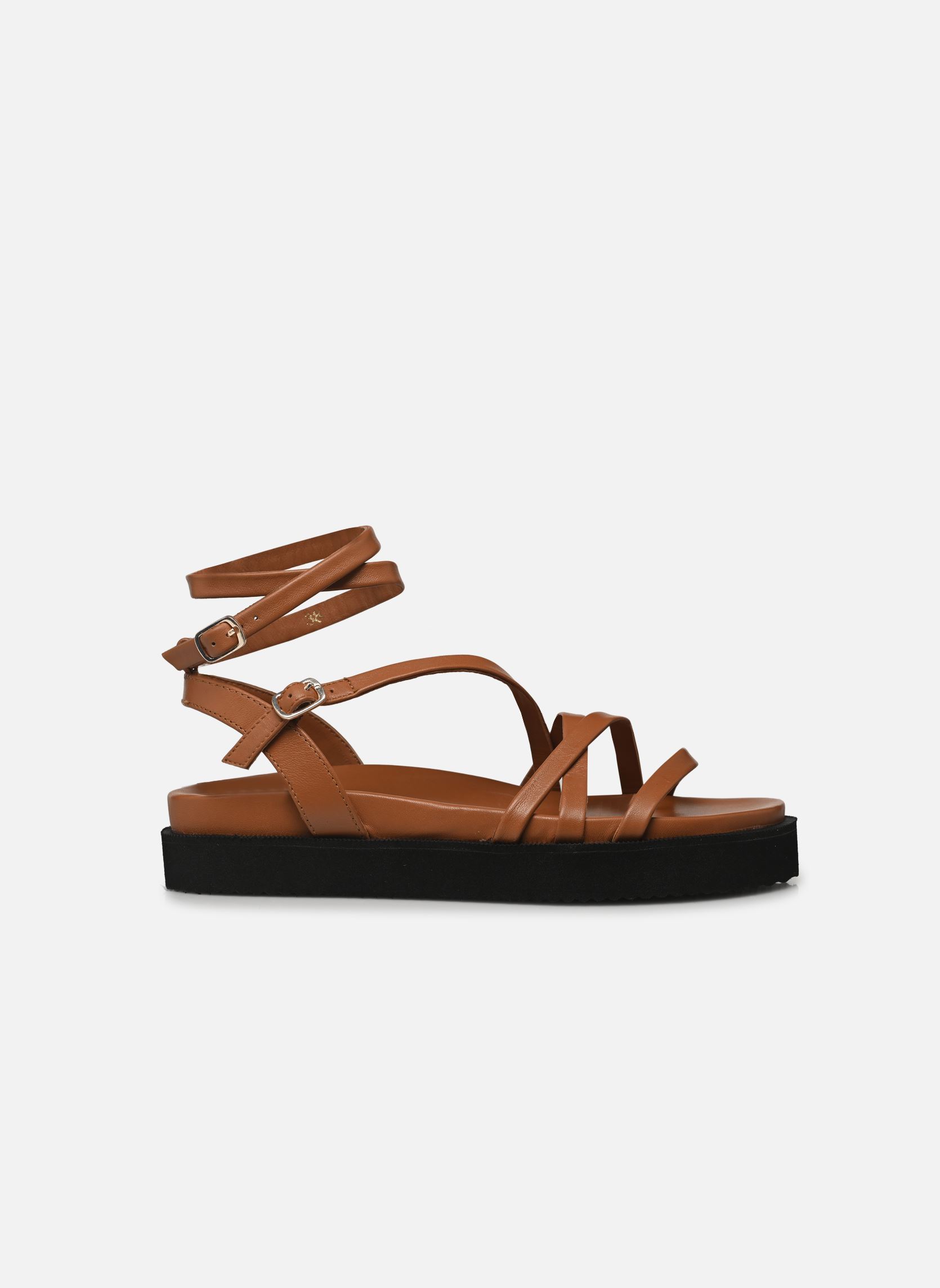 Platte sandalen Keli - sandales dames bruin Georgia Rose Platte sandalen Keli - sandales dames bruin COGNAC