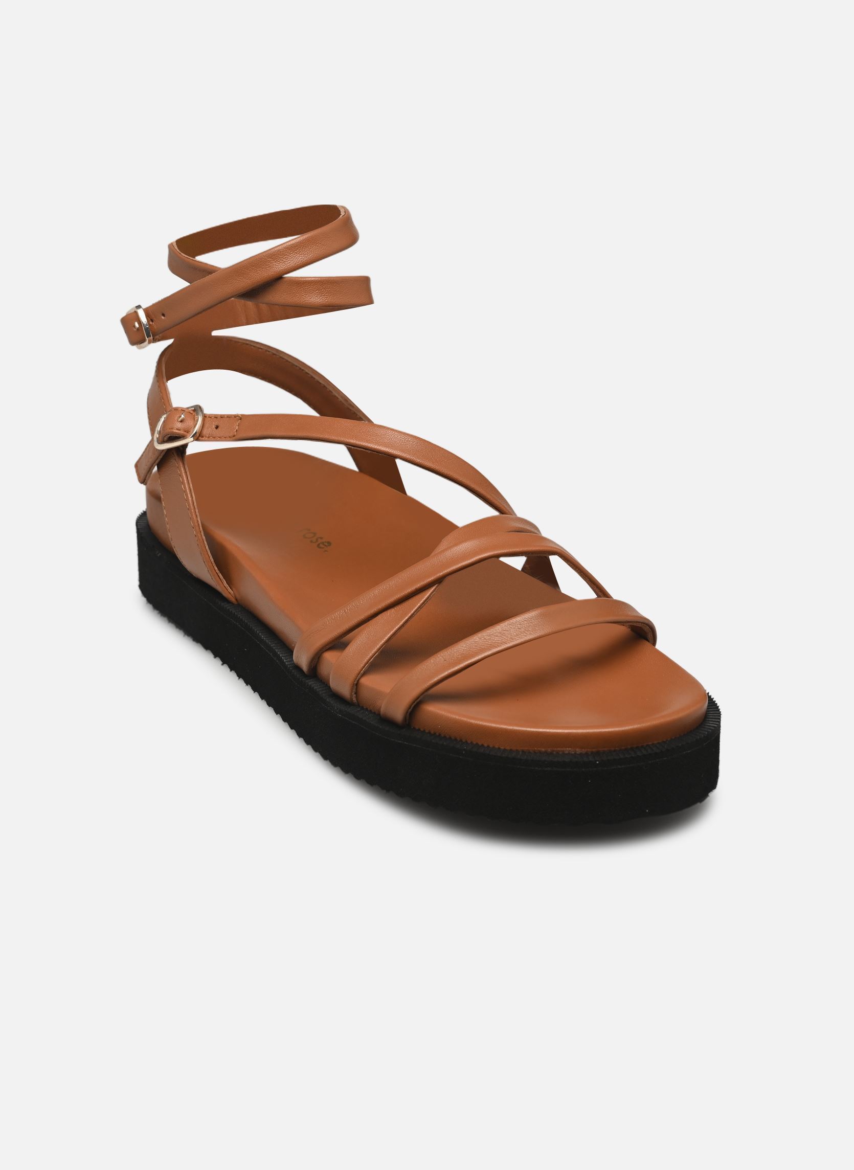 Platte sandalen Keli - sandales dames bruin Georgia Rose Platte sandalen Keli - sandales dames bruin COGNAC