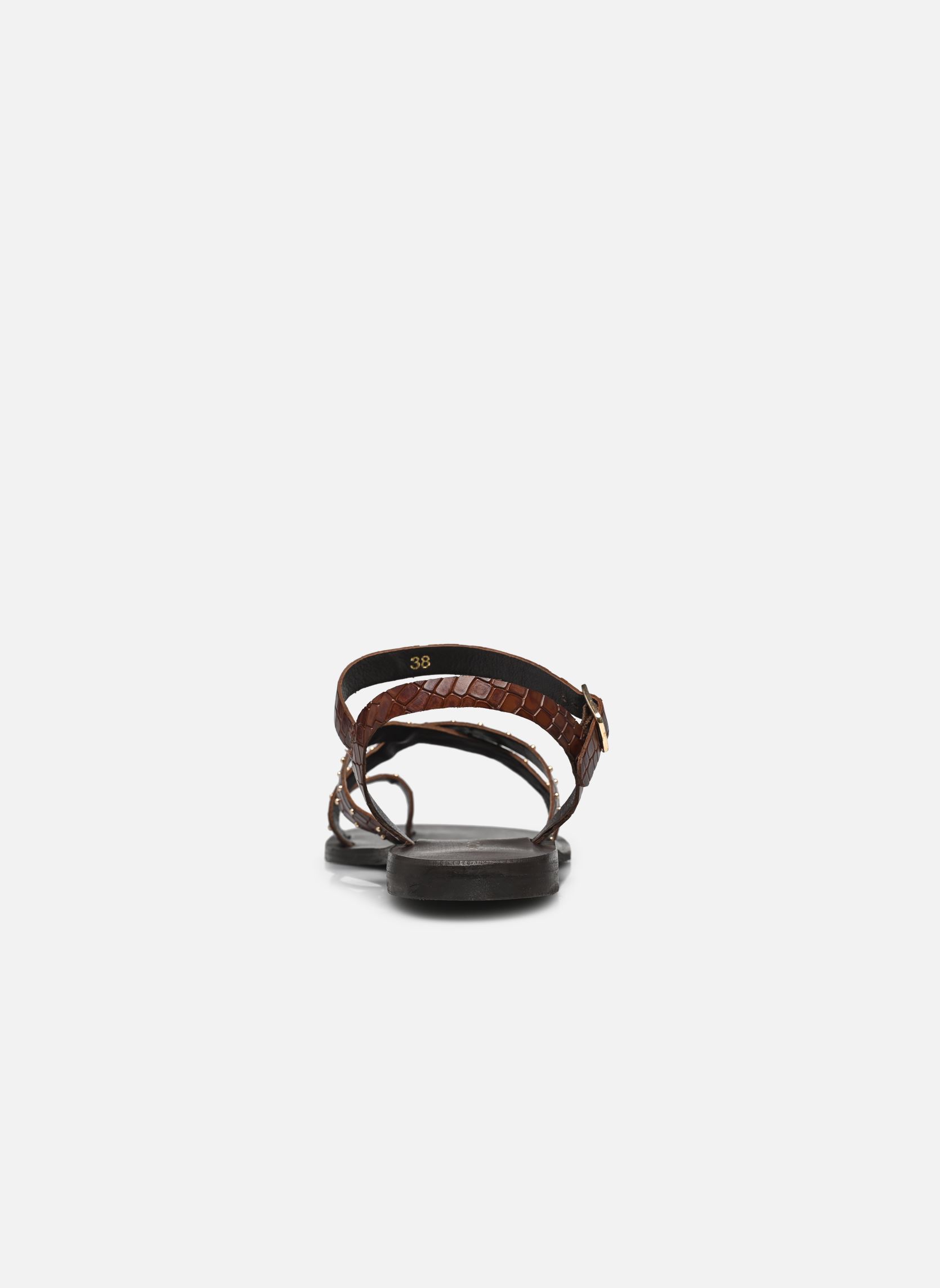 Flache Sandalen Kirika - sandales damen braun Georgia Rose Flache Sandalen Kirika - sandales damen braun CROCO COGNAC