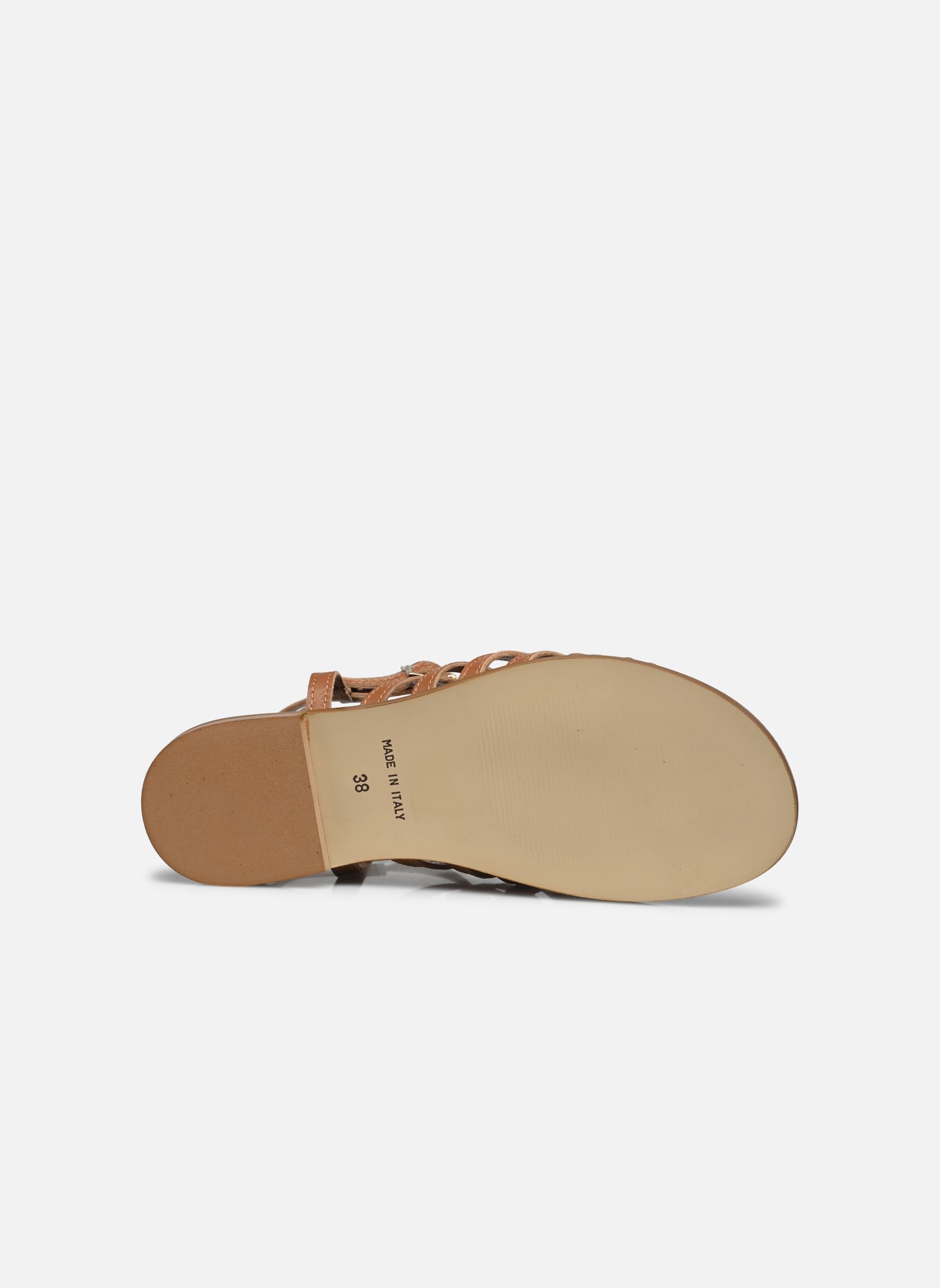 Flache Sandalen Laspartiate - sandales damen braun Georgia Rose Flache Sandalen Laspartiate - sandales damen braun COGNAC