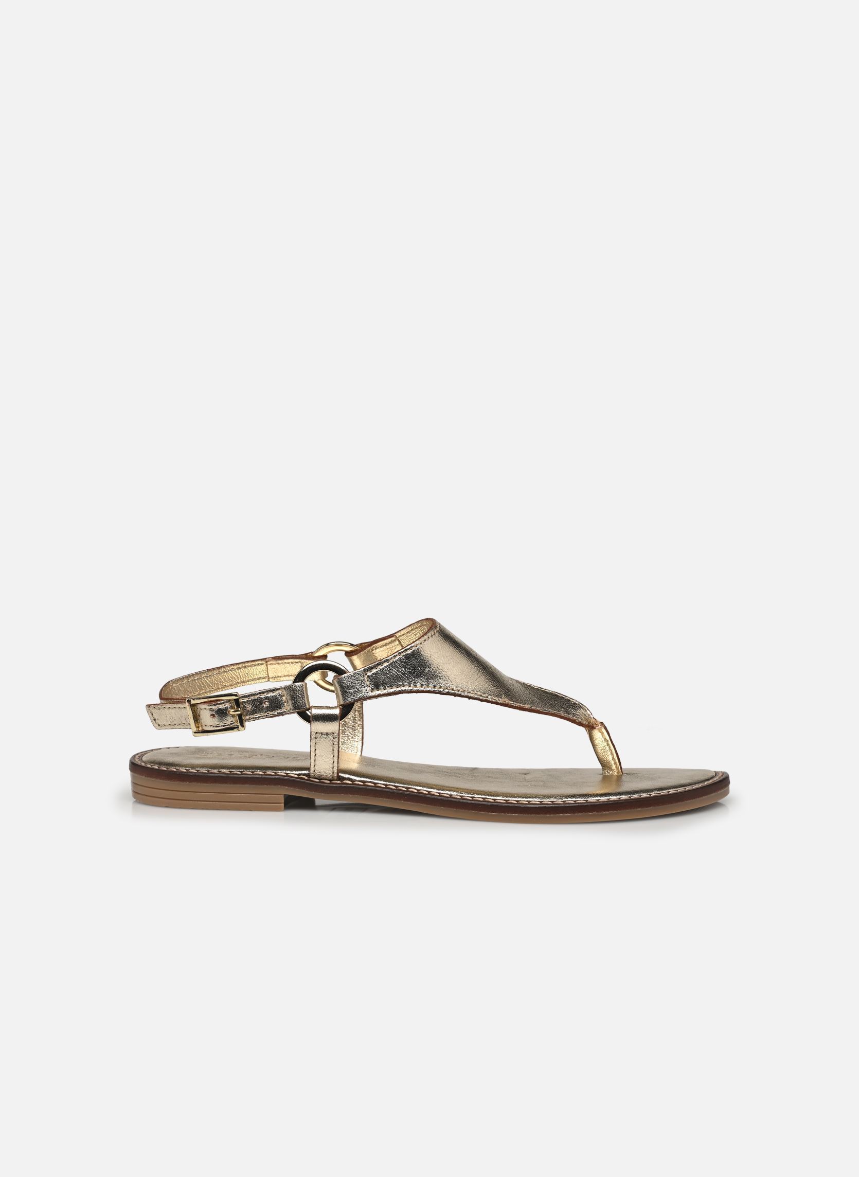 Platte sandalen Luxi - sandales dames goud en brons Georgia Rose Platte sandalen Luxi - sandales dames goud en brons OR