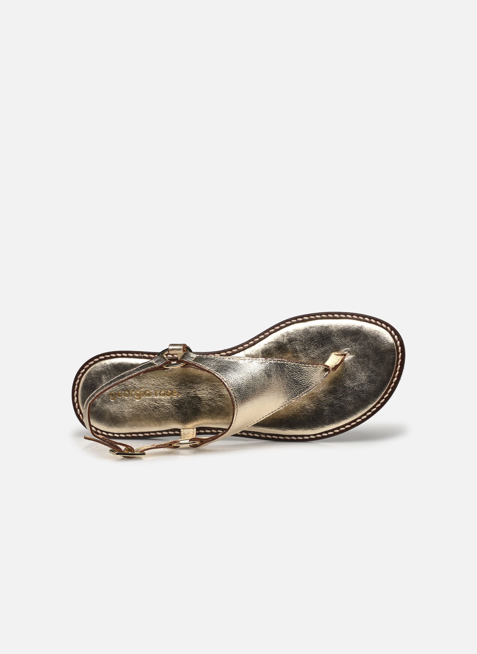 Platte sandalen Luxi - sandales dames goud en brons Georgia Rose Platte sandalen Luxi - sandales dames goud en brons OR