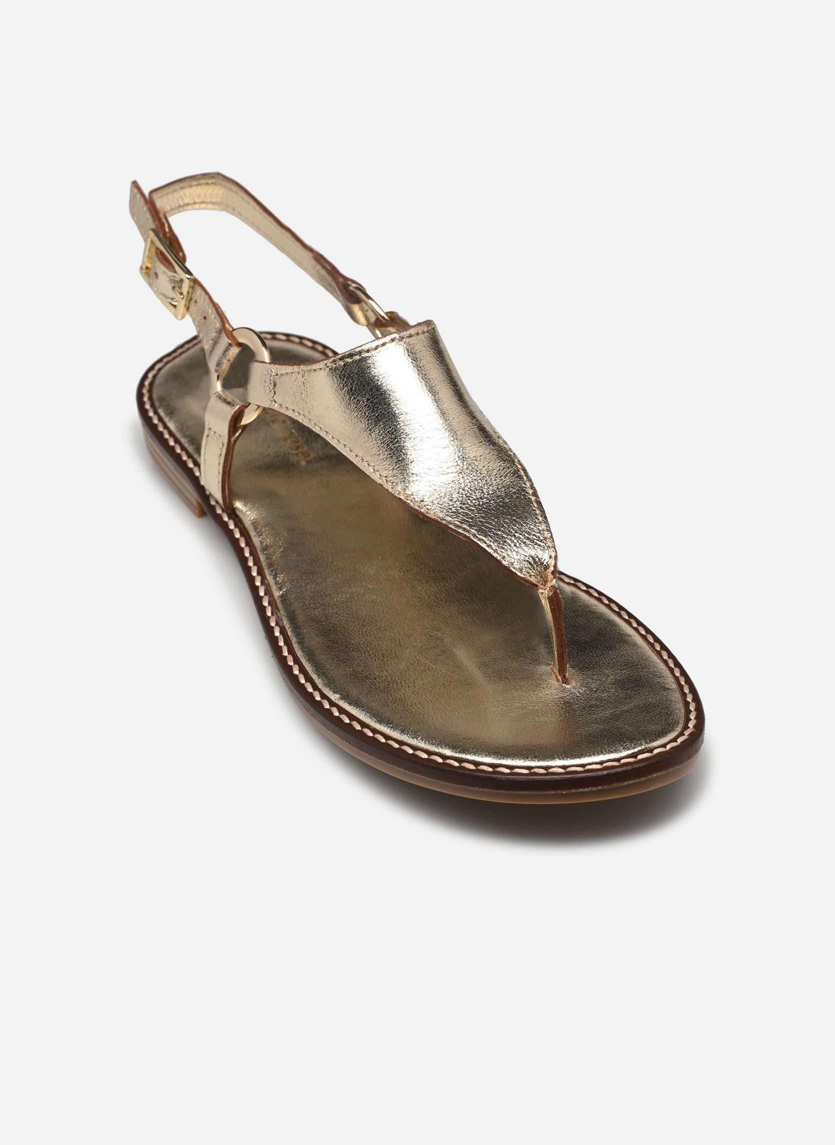 Platte sandalen Luxi - sandales dames goud en brons Georgia Rose Platte sandalen Luxi - sandales dames goud en brons OR