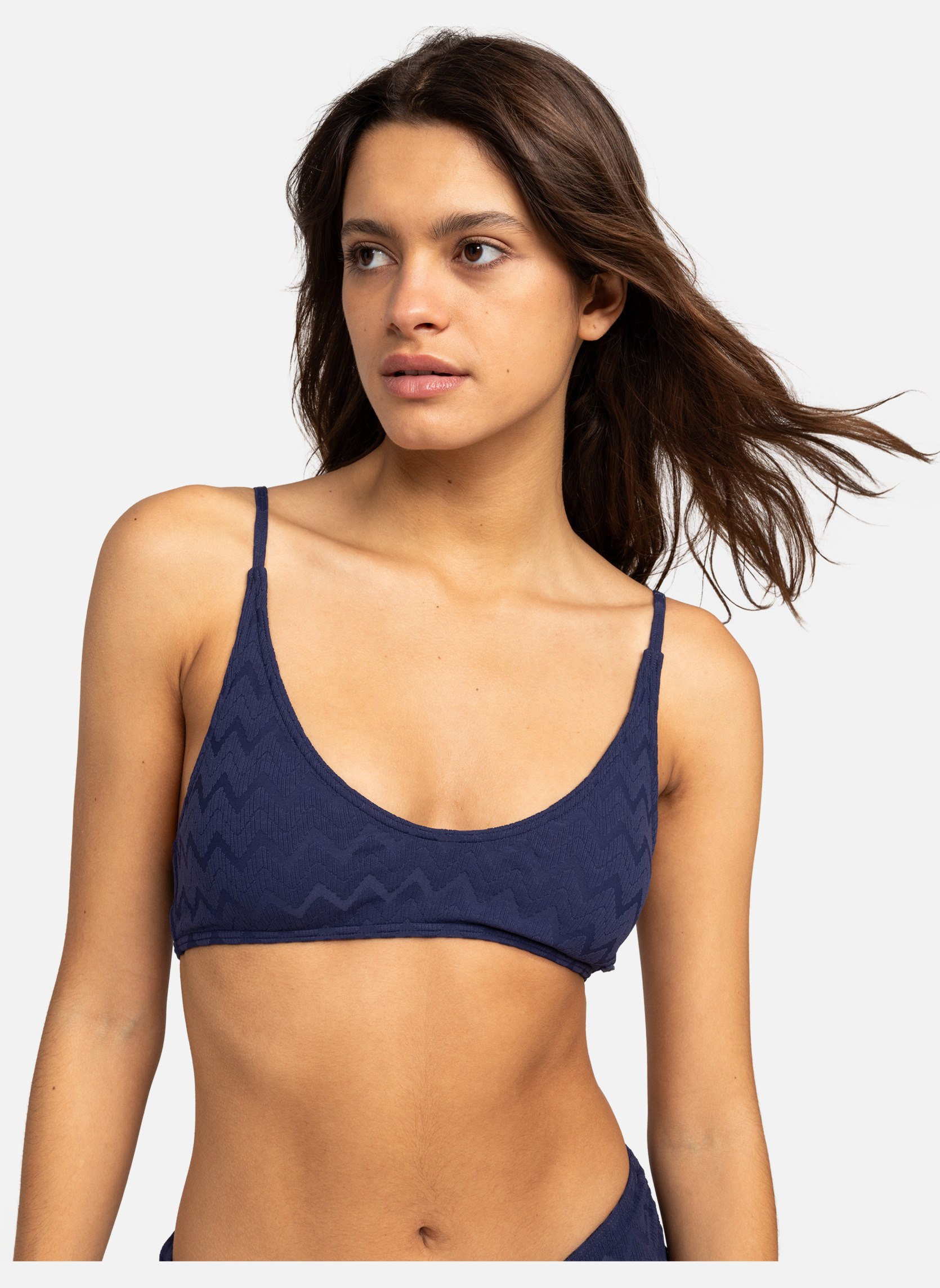 Haut de maillot de bain bretelles fines noir femme | La Halle