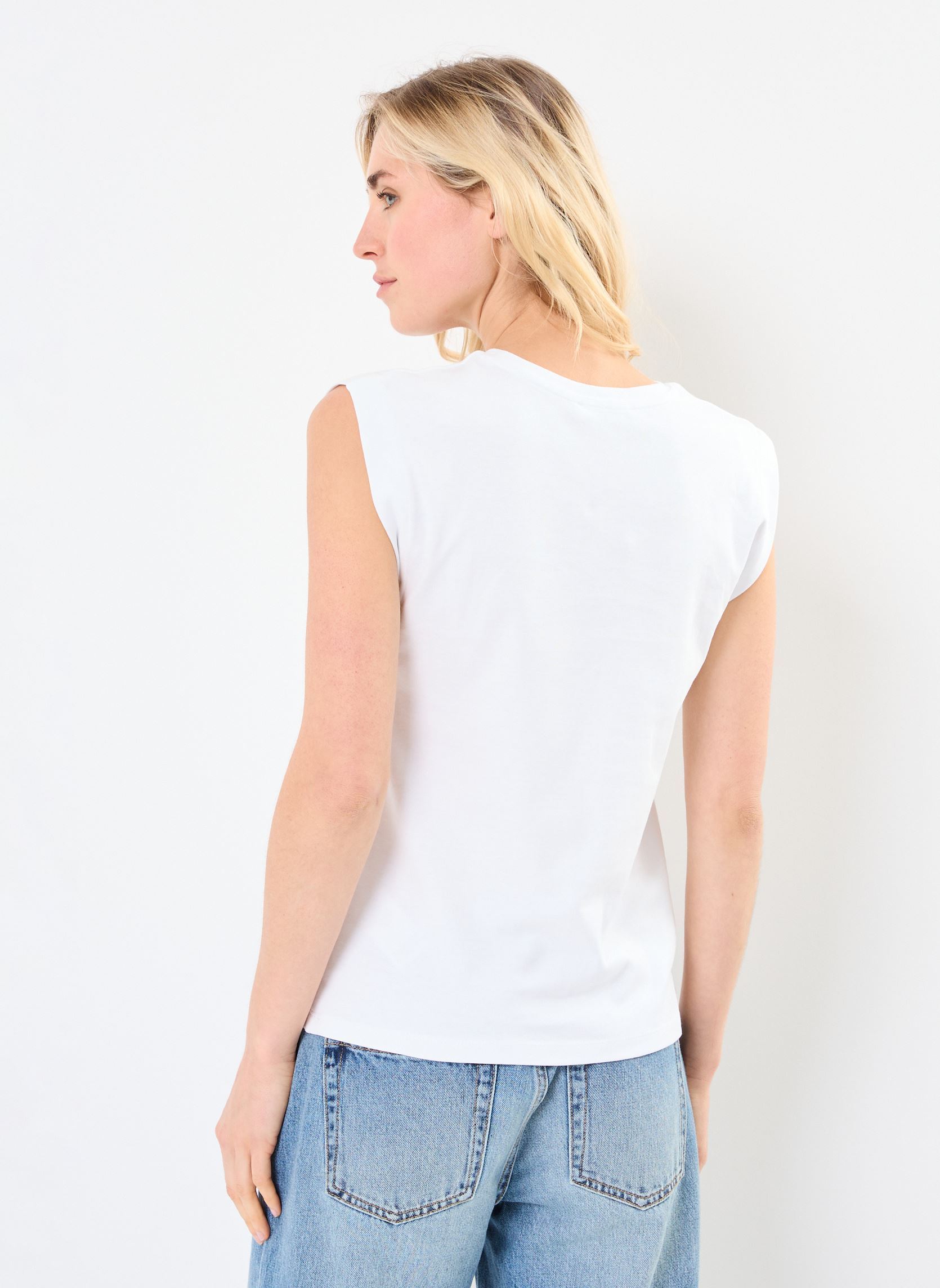 Tee-shirts manches courtes TONYA femme blanc MADE BY Tee-shirts manches courtes TONYA femme blanc Bright white