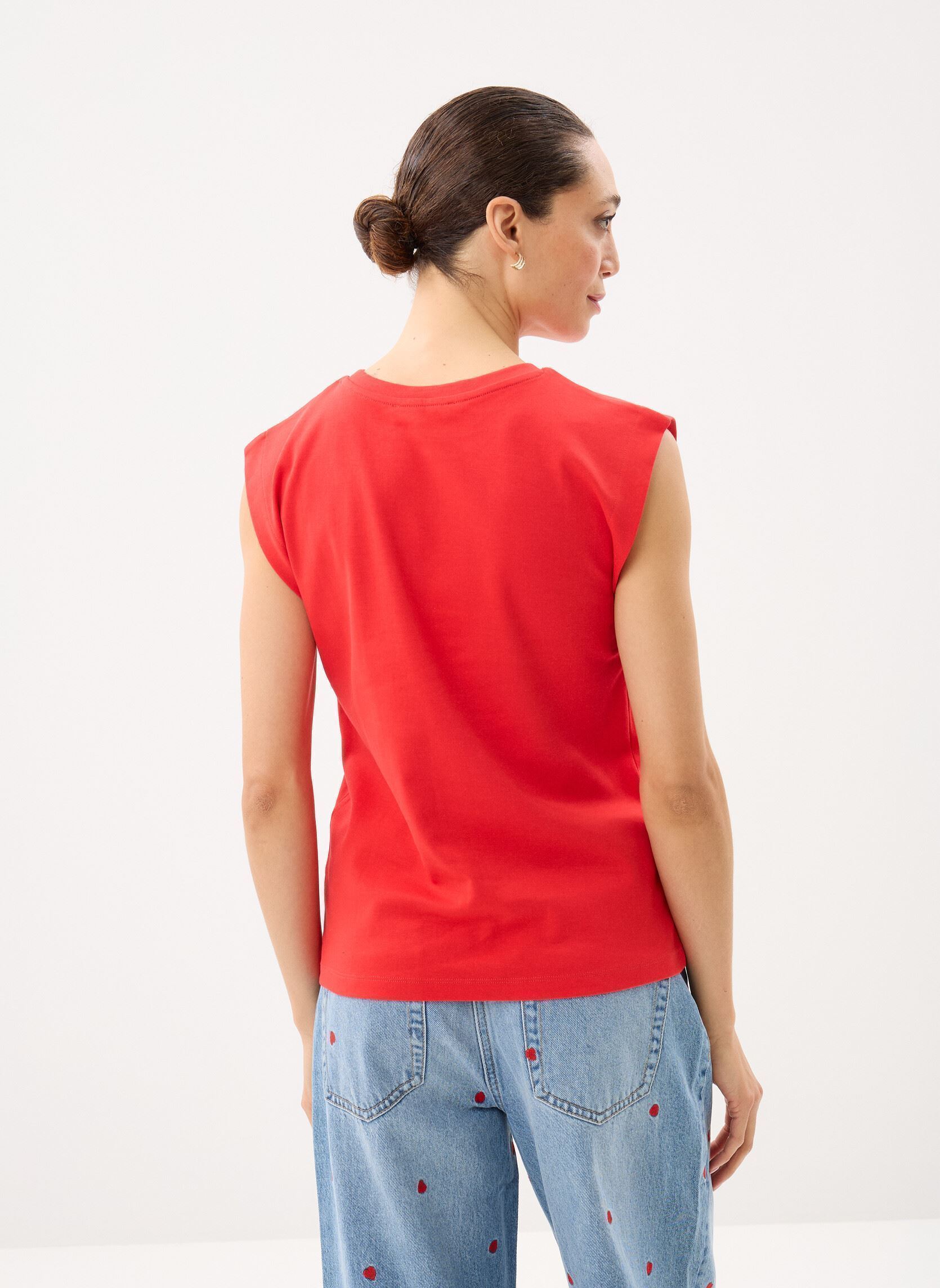 T-shirts met korte mouwen TONYA dames rood MADE BY T-shirts met korte mouwen TONYA dames rood FLAME SCARLET