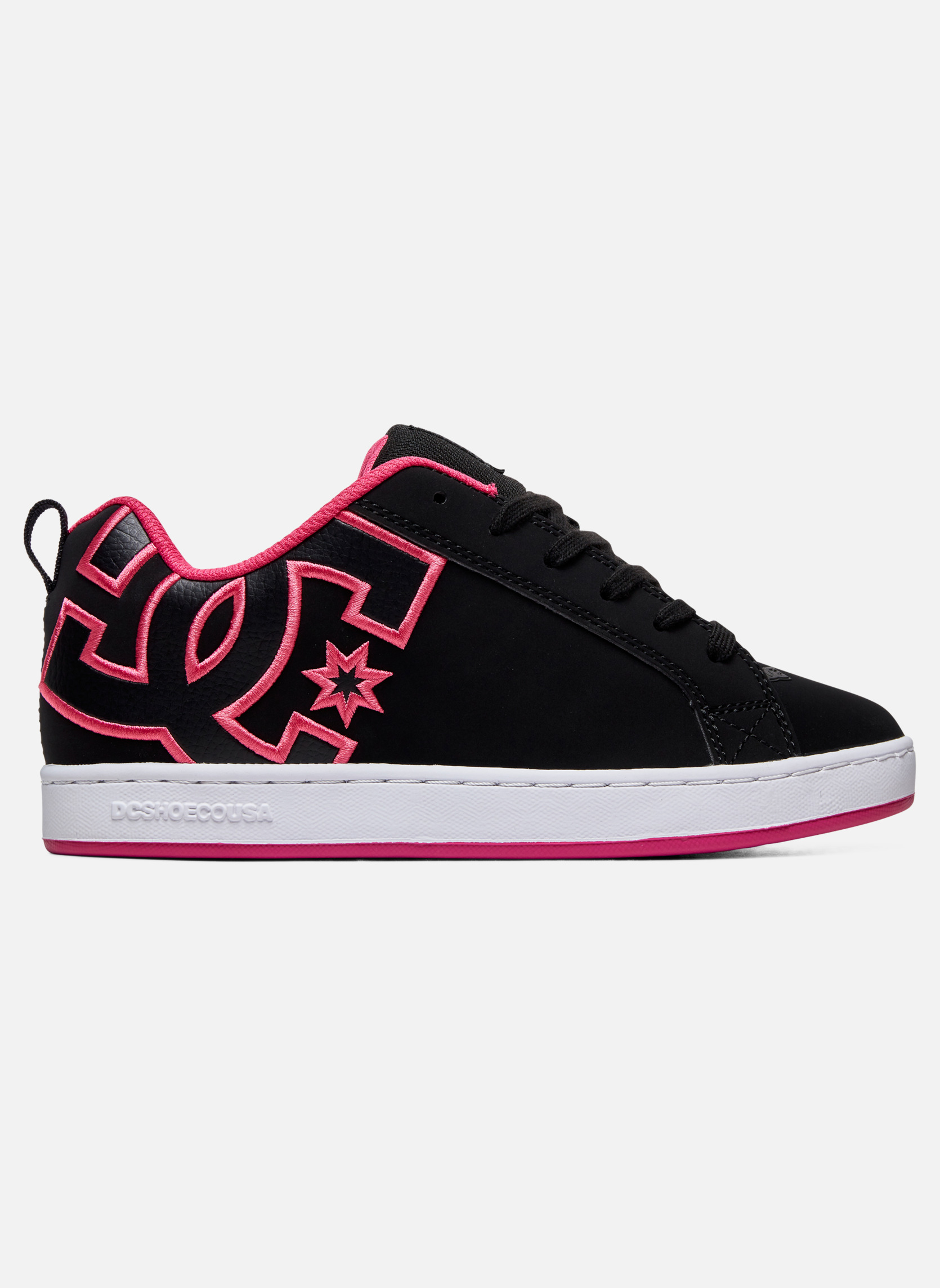 DC Shoes Court Graffik SE - Chaussures Cuir Femme Rose - Confort Et Style Urbain