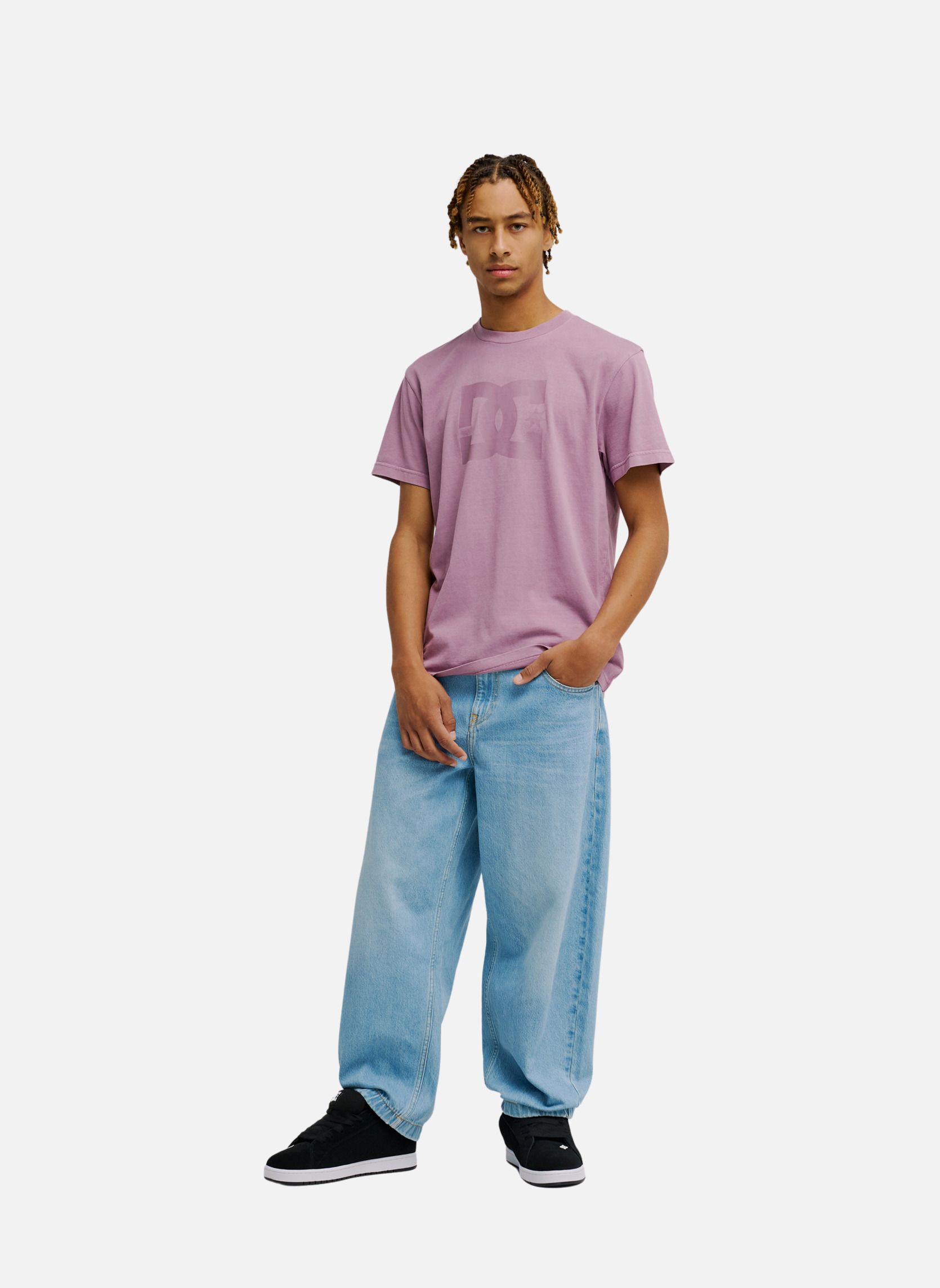 Tee-shirts DC Star Pigment Dye homme rose DC Shoes Tee-shirts DC Star Pigment Dye homme rose Rose