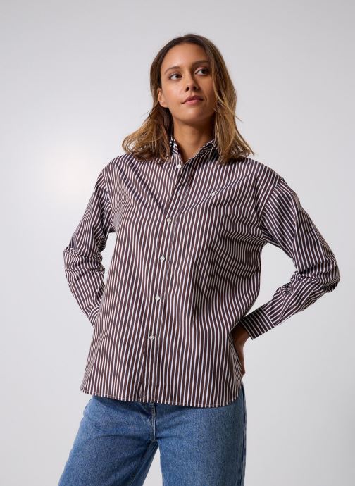 Polo Ralph Lauren Chemises LS RMSY ST-LONG SLEEVE-BLOUSE femme marron