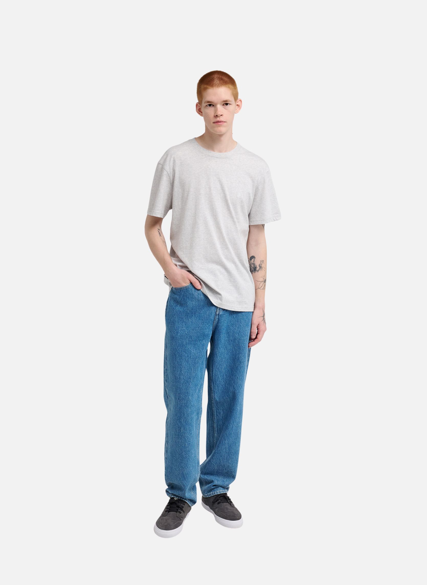 Tee-shirts Icon Embroidery homme gris Element Tee-shirts Icon Embroidery homme gris Gris