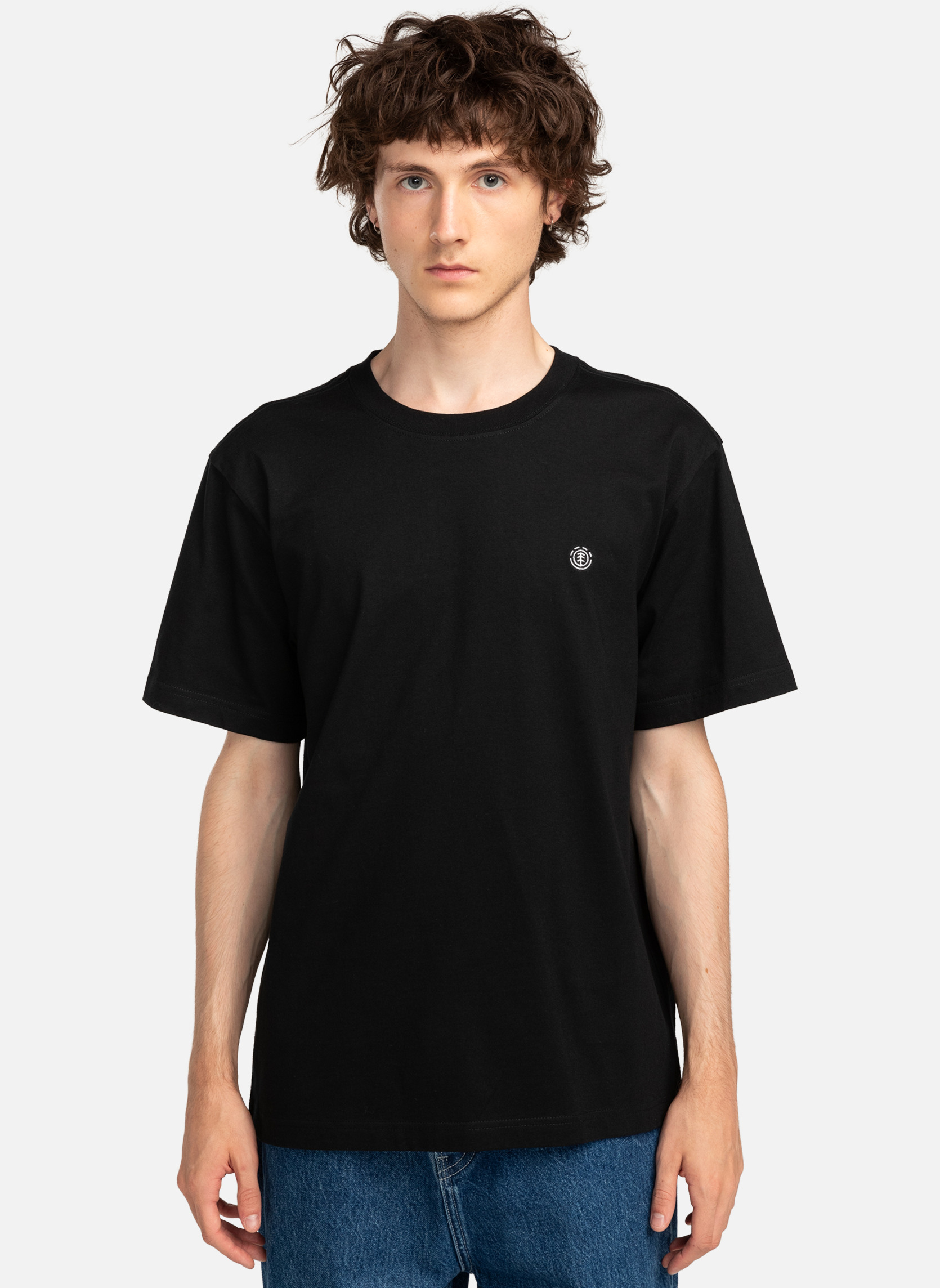 Tee-shirts Icon Embroidery homme noir Element Tee-shirts Icon Embroidery homme noir Noir