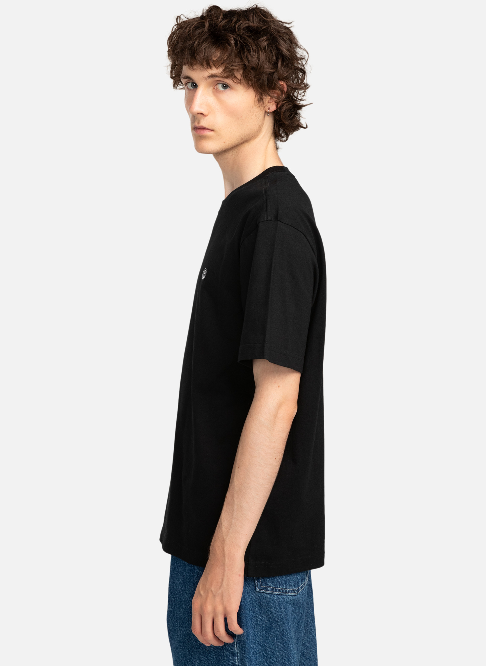 Tee-shirts Icon Embroidery homme noir Element Tee-shirts Icon Embroidery homme noir Noir