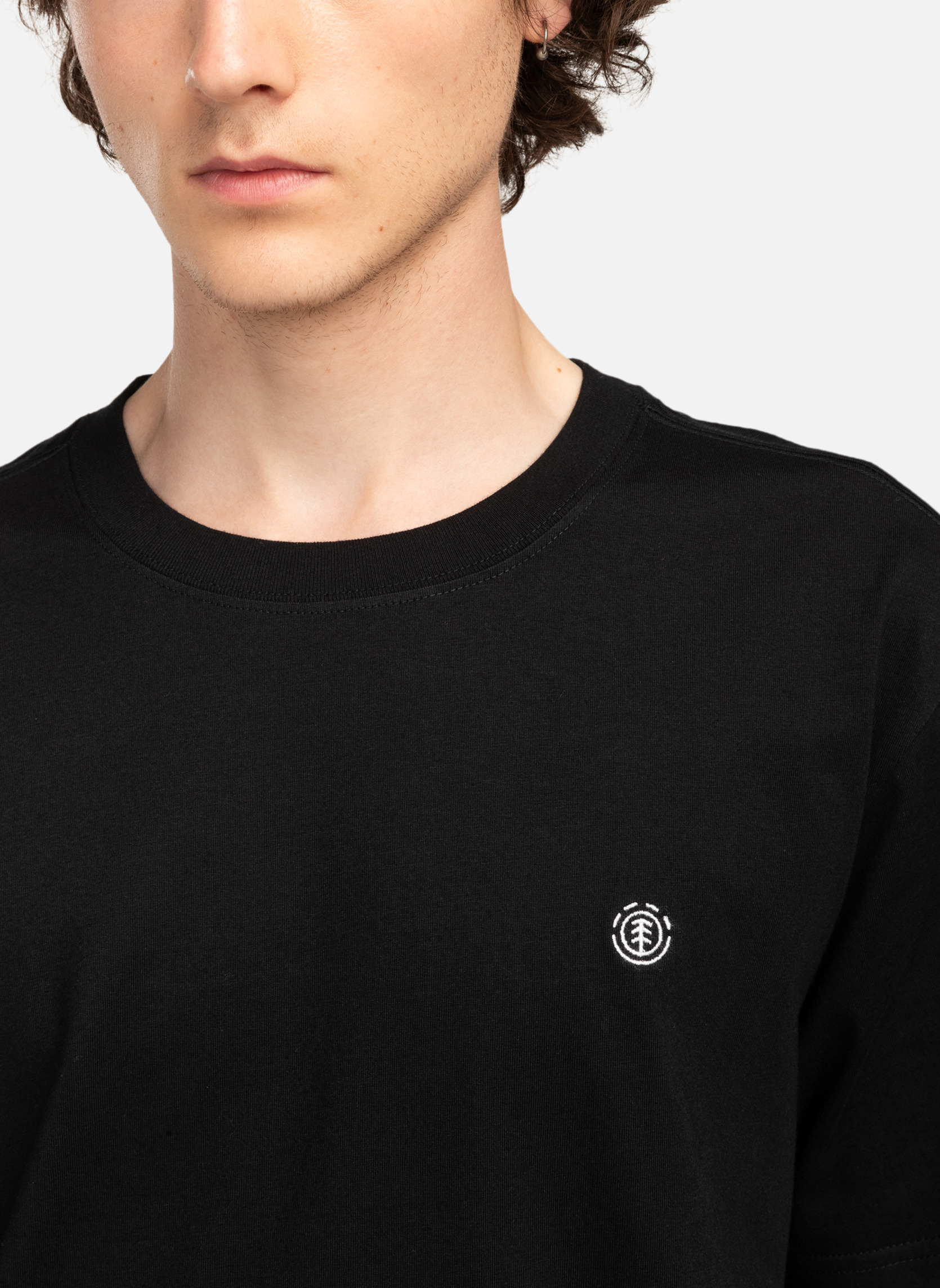 Tee-shirts Icon Embroidery homme noir Element Tee-shirts Icon Embroidery homme noir Noir