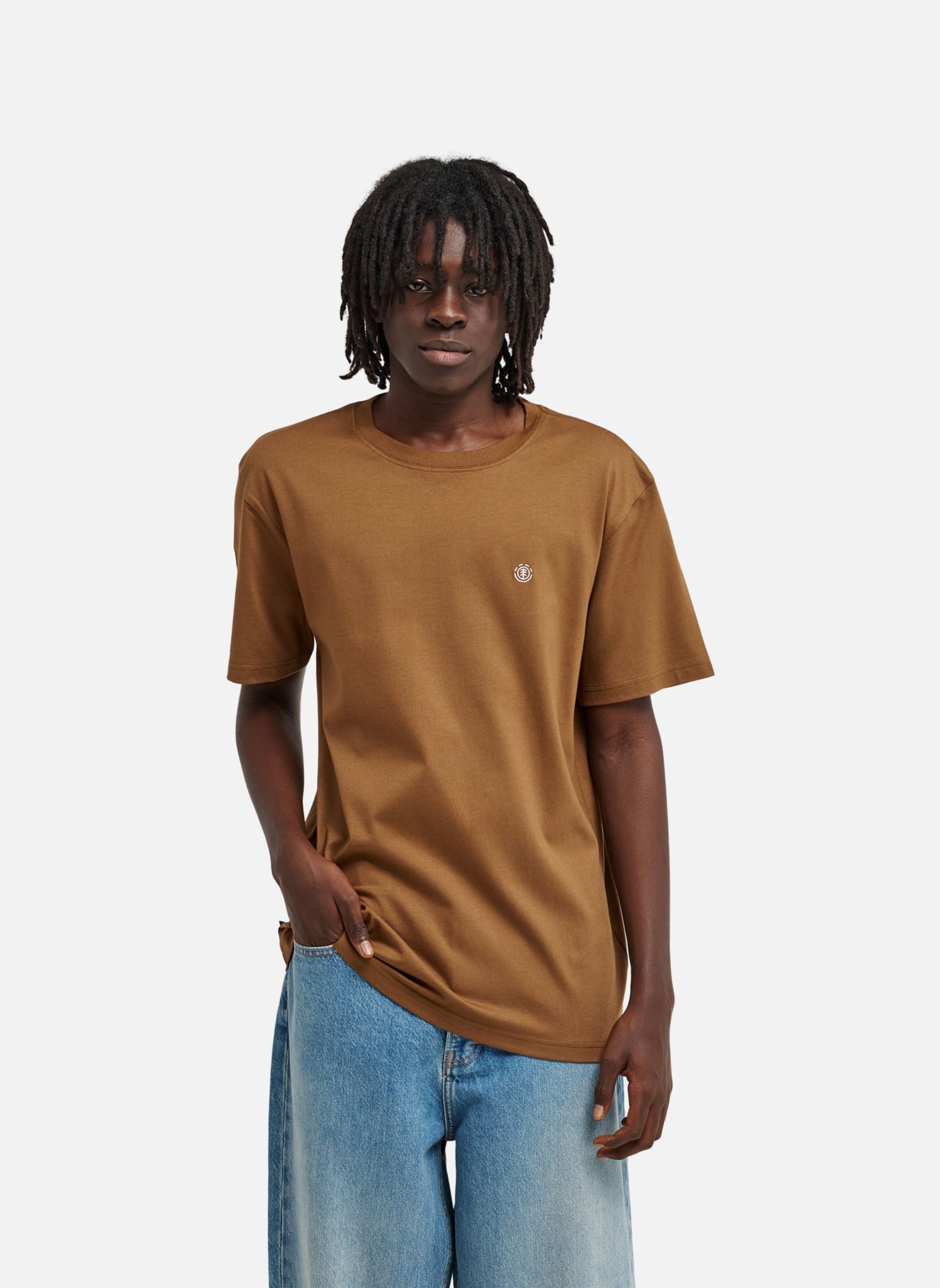 Tee-shirts Icon Embroidery homme marron Element Tee-shirts Icon Embroidery homme marron Marron