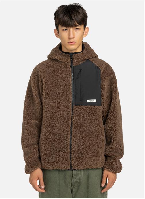 Element Sweats à capuche Wolfe Sherpa homme marron