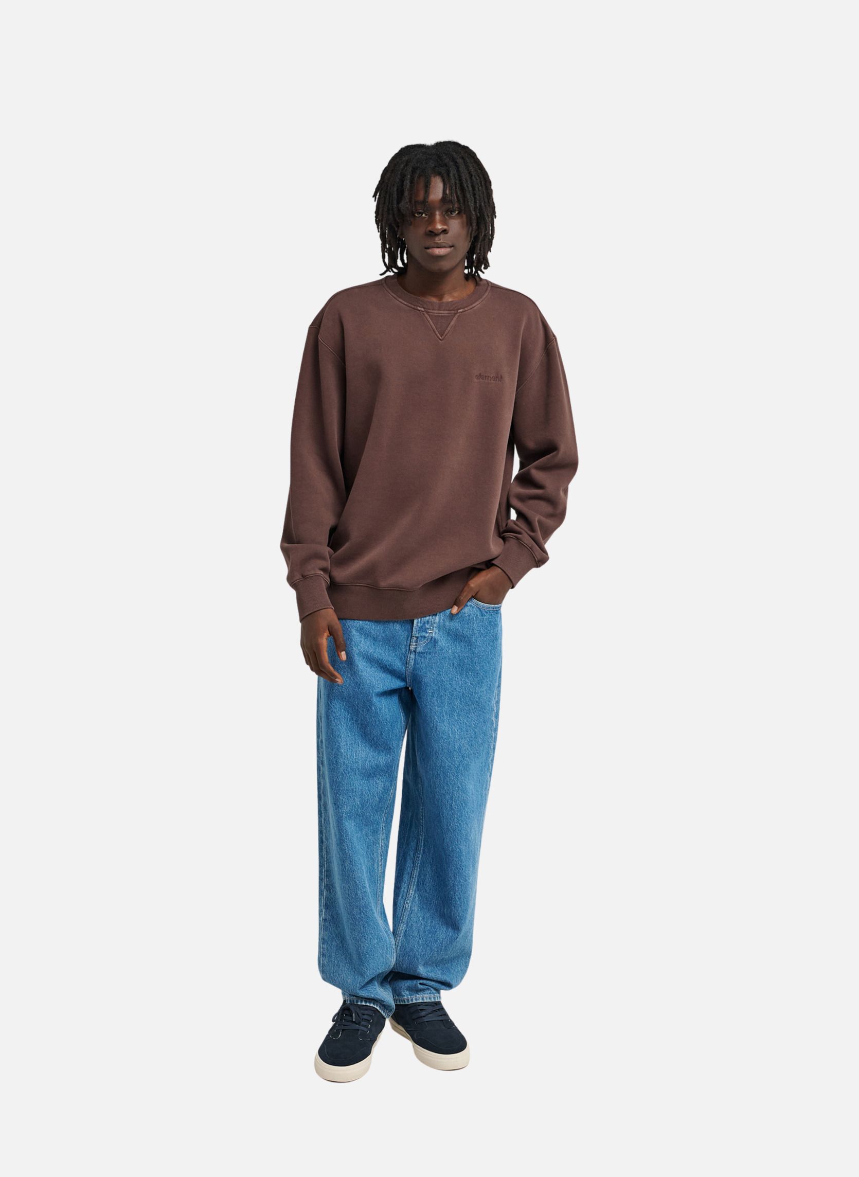 Sweats à capuche Lowcase Pigment Cr homme marron Element Sweats à capuche Lowcase Pigment Cr homme marron Marron