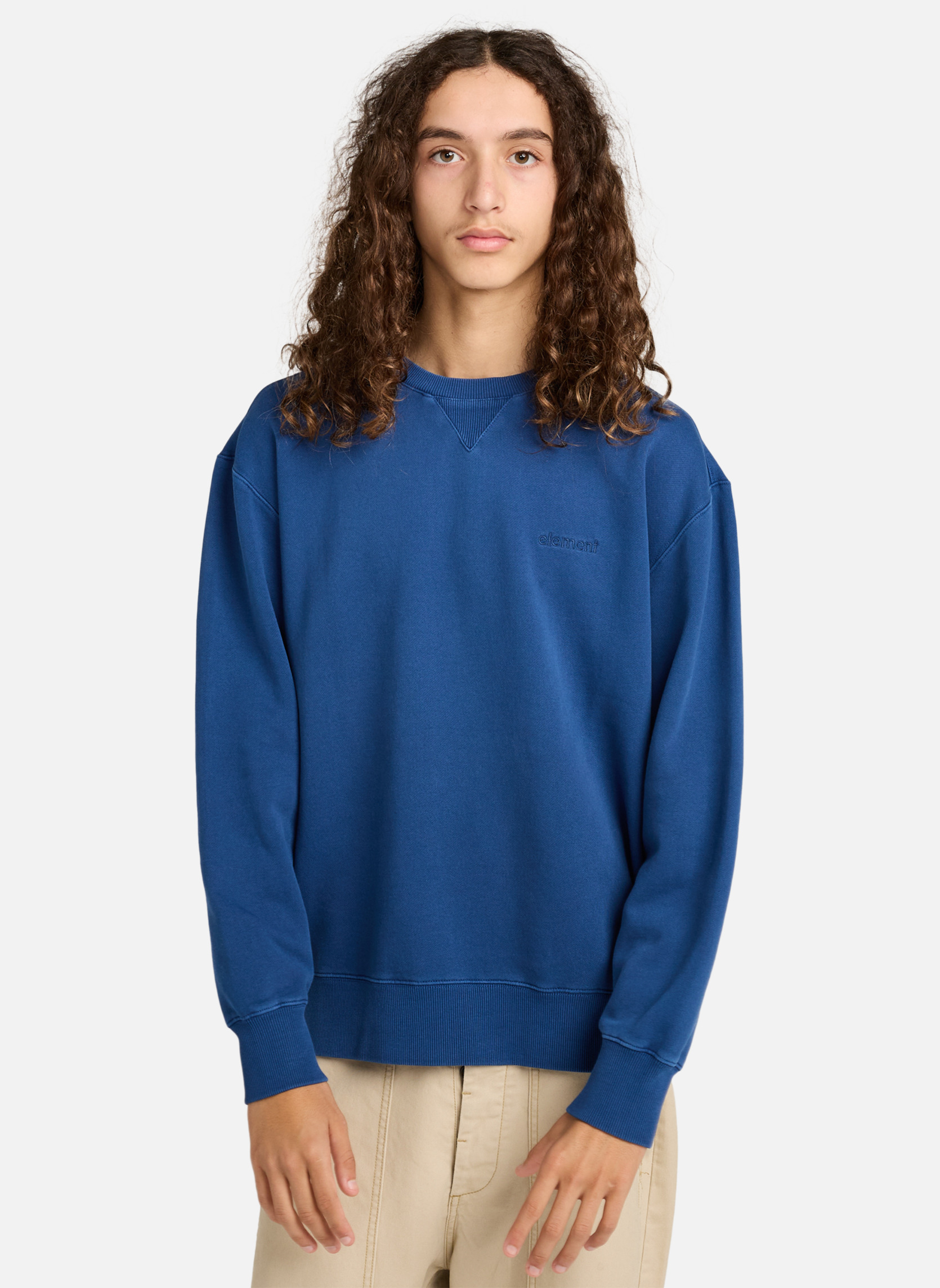 Sweats à capuche Lowcase Pigment Cr homme bleu Element Sweats à capuche Lowcase Pigment Cr homme bleu Bleu