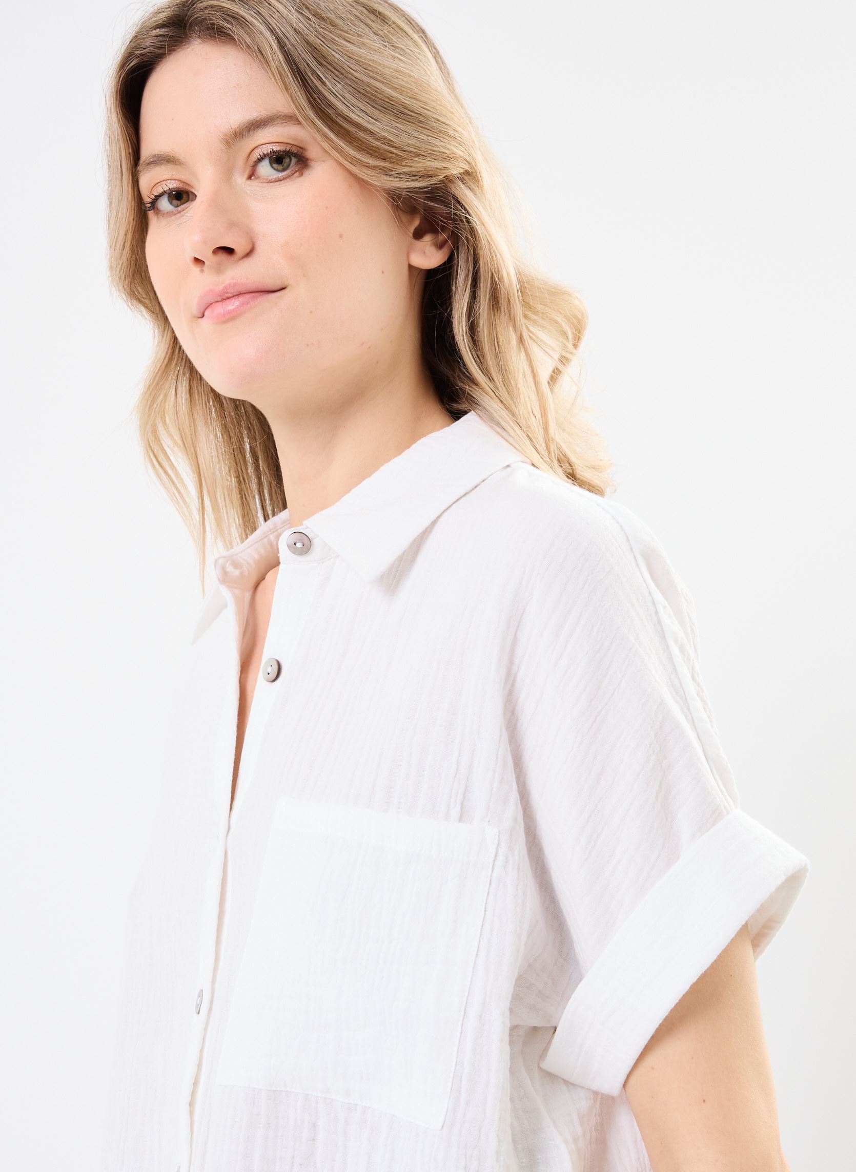 Kurzarm-Hemden CSPELL damen weiß MADE BY Kurzarm-Hemden CSPELL damen weiß LUCENT WHITE