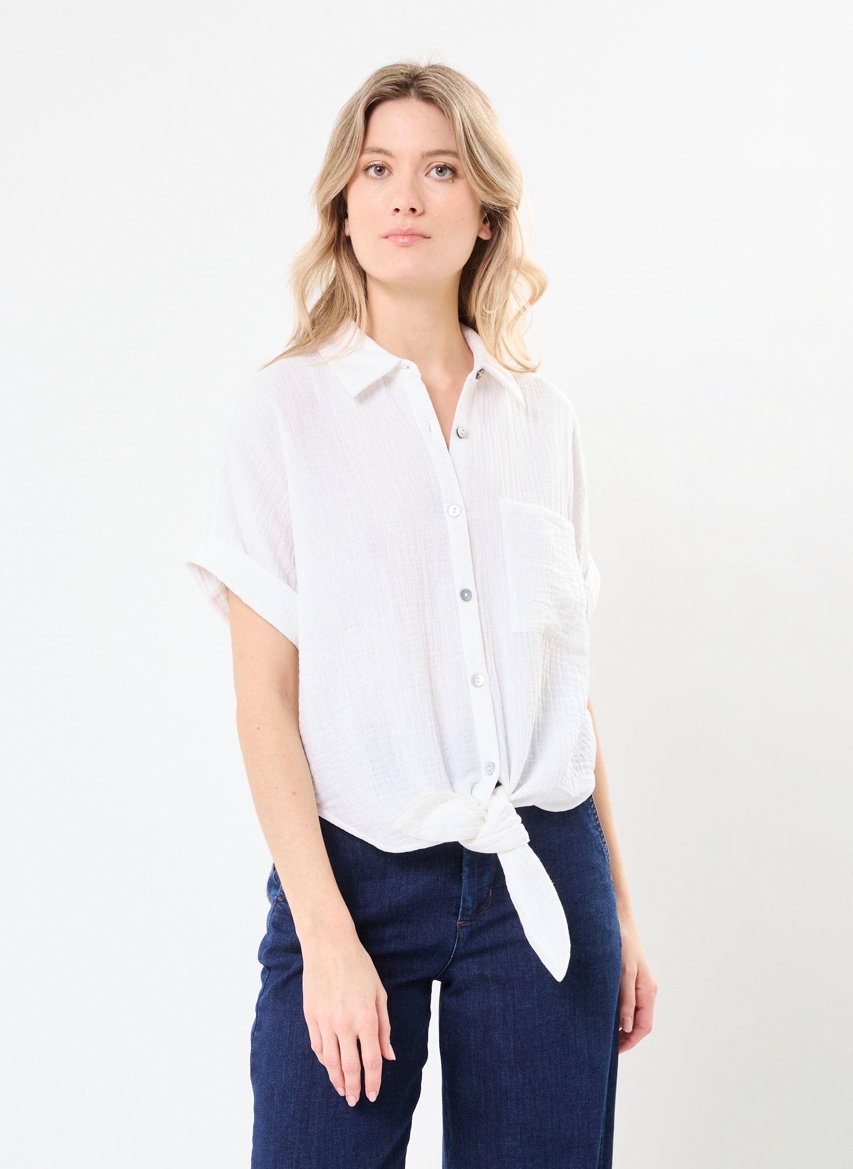 Kurzarm-Hemden CSPELL damen weiß MADE BY Kurzarm-Hemden CSPELL damen weiß LUCENT WHITE