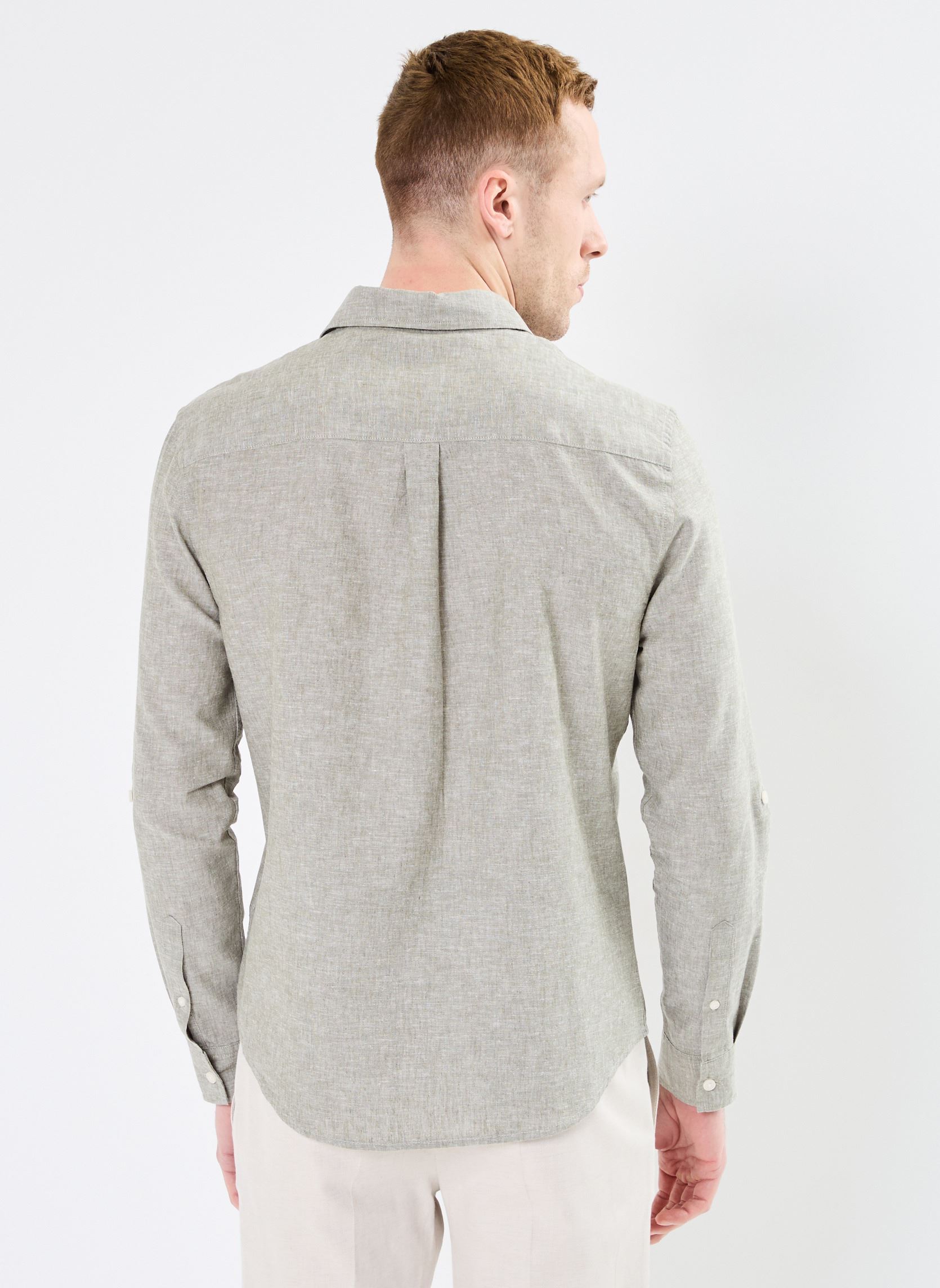 Hemden COIMBRA-LIN herren grün Marvin&Co Hemden COIMBRA-LIN herren grün DEEP LICHEN GREEN
