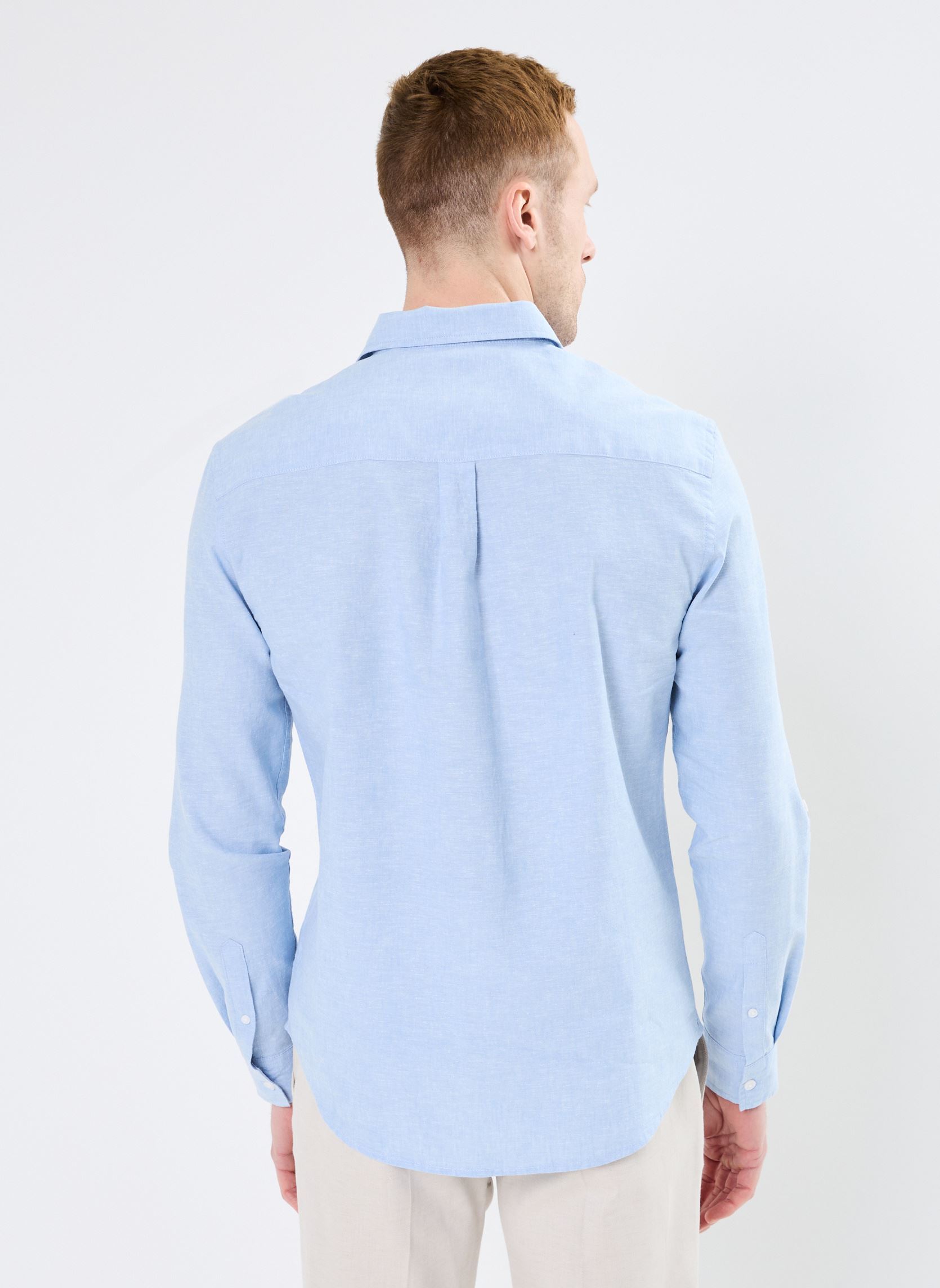 Hemden COIMBRA-LIN herren blau Marvin&Co Hemden COIMBRA-LIN herren blau Brunnera Blue
