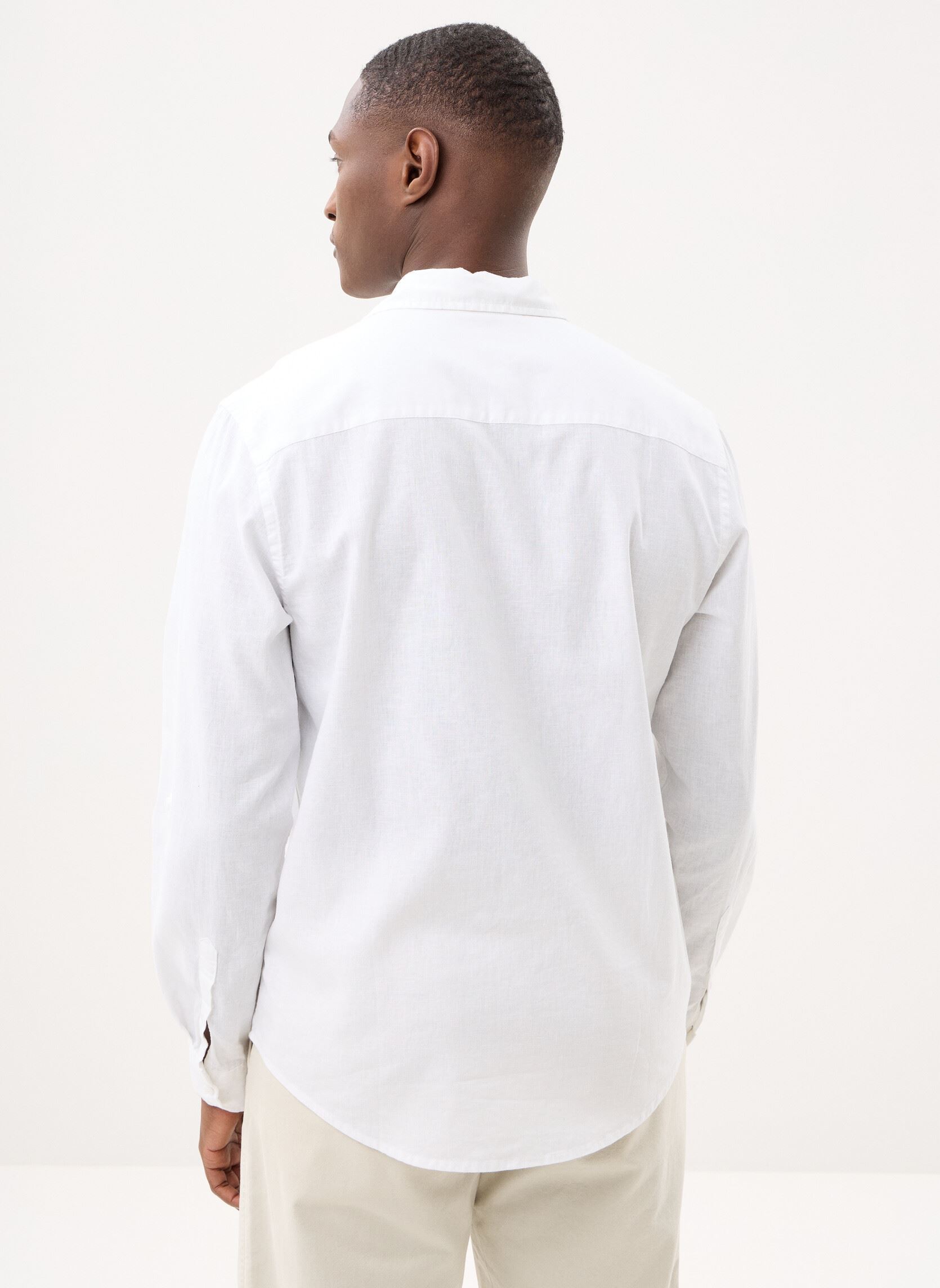 Hemden COIMBRA-LIN herren weiß Marvin&Co Hemden COIMBRA-LIN herren weiß Snow white