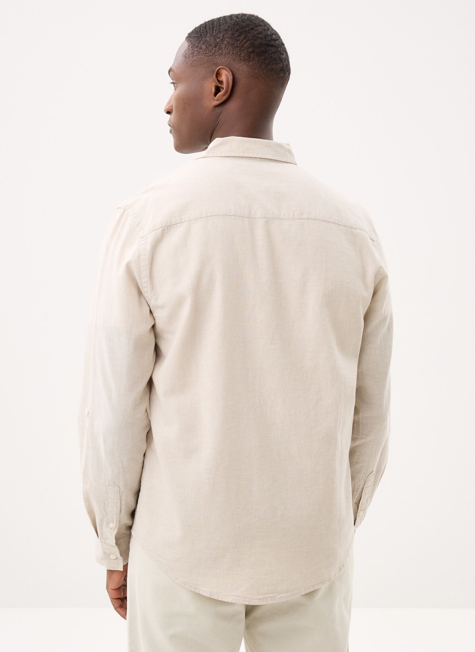 Hemden COIMBRA-LIN herren beige Marvin&Co Hemden COIMBRA-LIN herren beige Dove