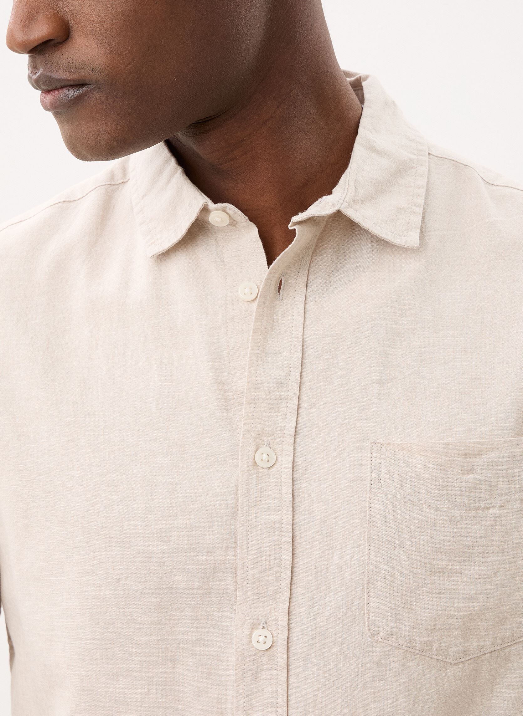 Hemden COIMBRA-LIN herren beige Marvin&Co Hemden COIMBRA-LIN herren beige Dove