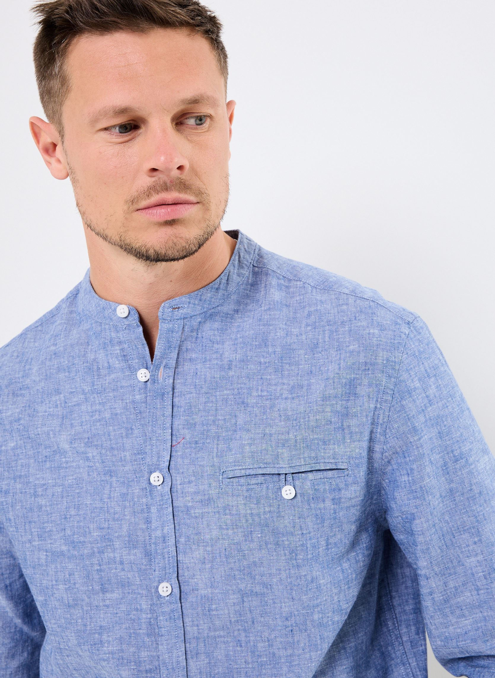 Hemden COL-MAO-LIN herren blau Marvin&Co Hemden COL-MAO-LIN herren blau Bleu