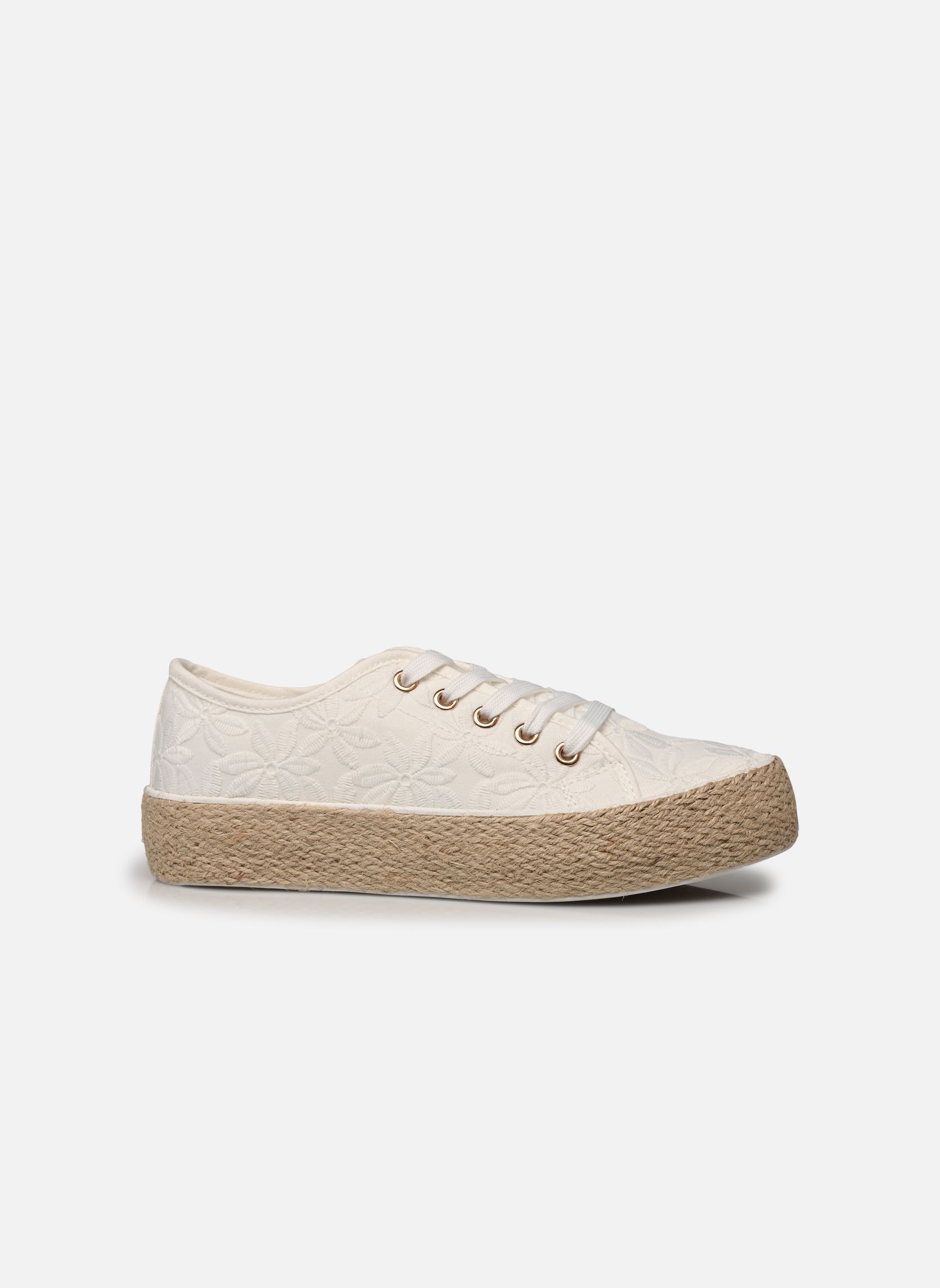 Espadrilles plates Espadrille SKAFLEUR femme blanc MADE BY Espadrilles plates Espadrille SKAFLEUR femme blanc BLANC