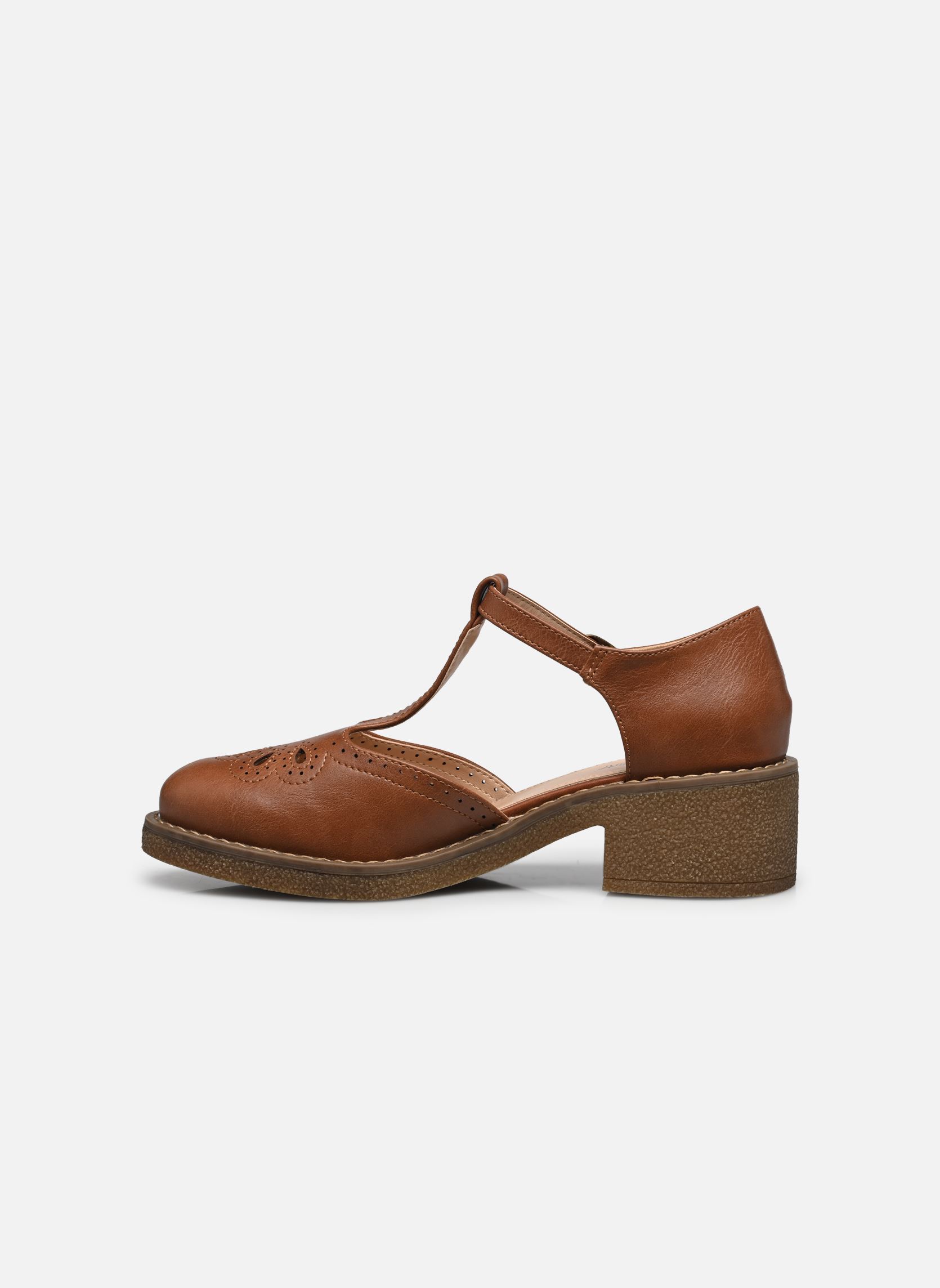 Mary Janes sandale JIESALGUM dames bruin MADE BY Mary Janes sandale JIESALGUM dames bruin COGNAC