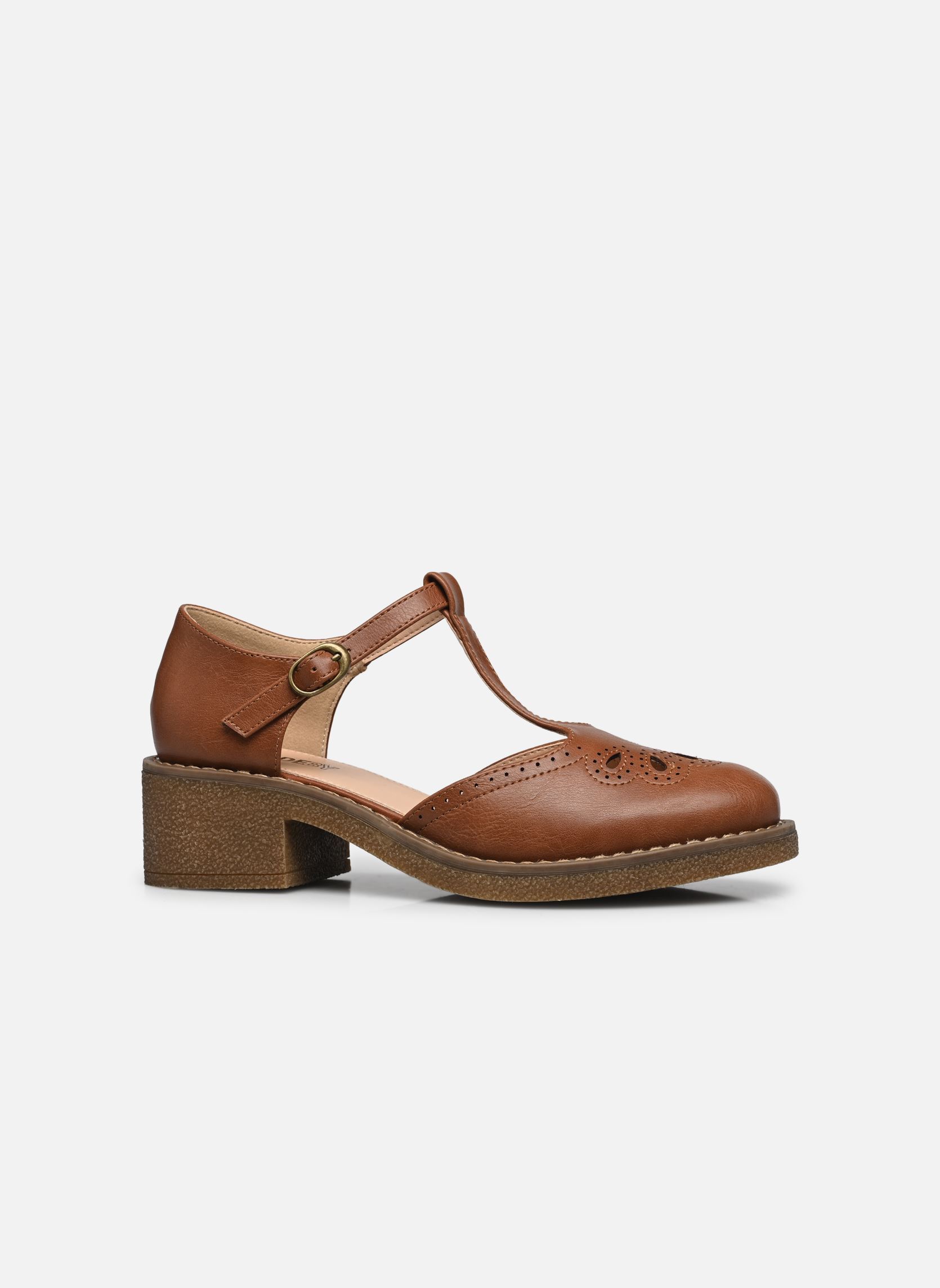 Mary Janes sandale JIESALGUM dames bruin MADE BY Mary Janes sandale JIESALGUM dames bruin COGNAC